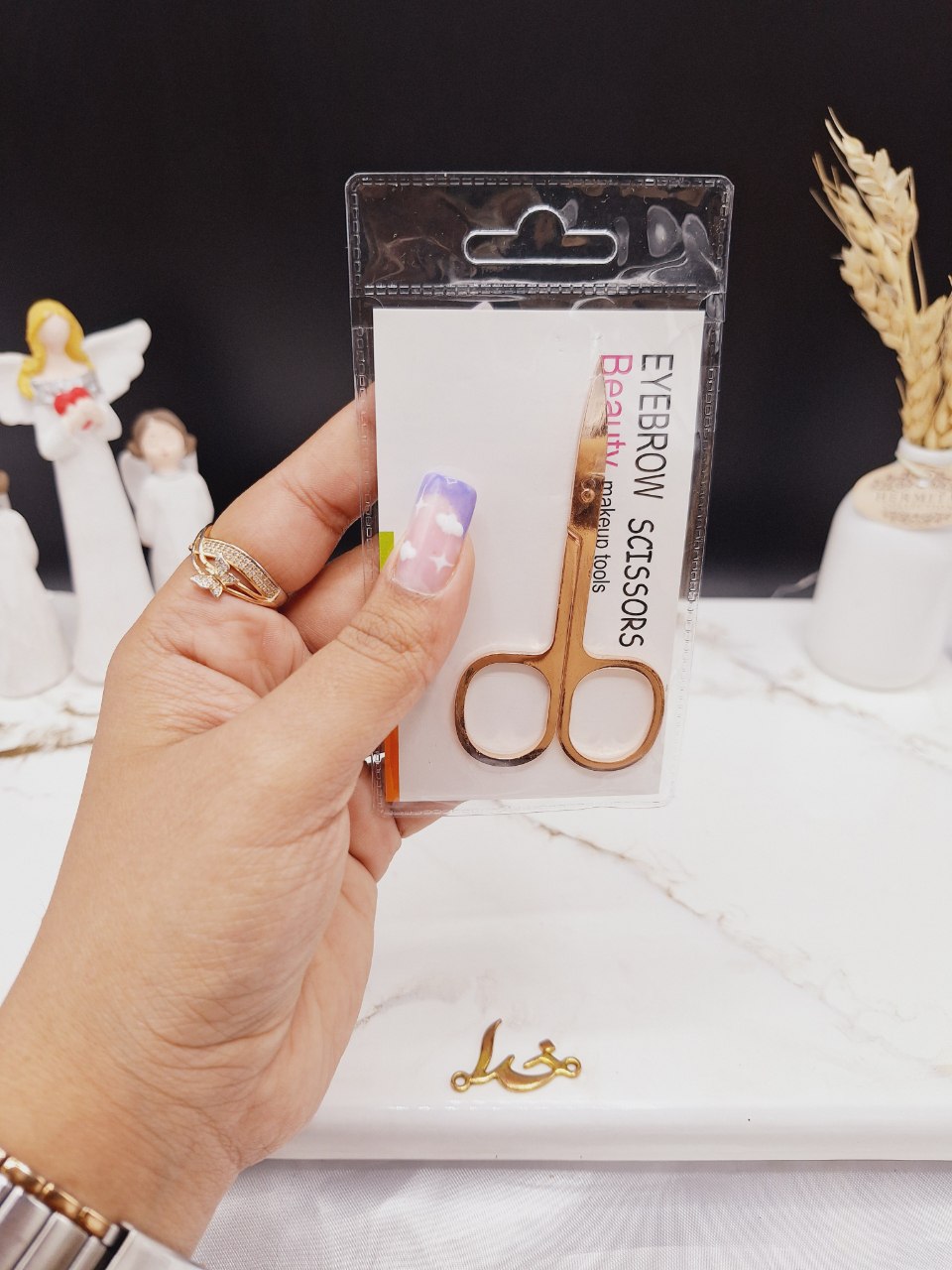 قیچی ابرو ساده ضد زنگ کد LV_001