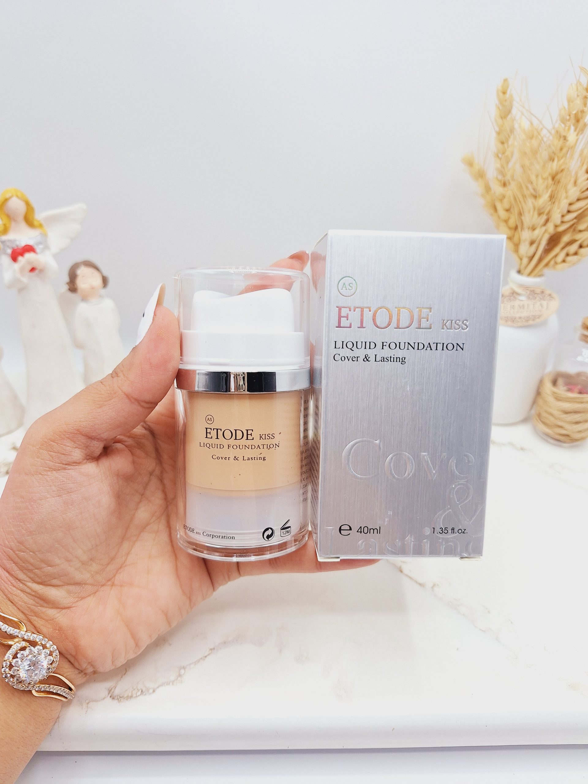 کرم پودر فول کاور مایع برند معروف اتود ETODE حجم 40 میل کد 86002