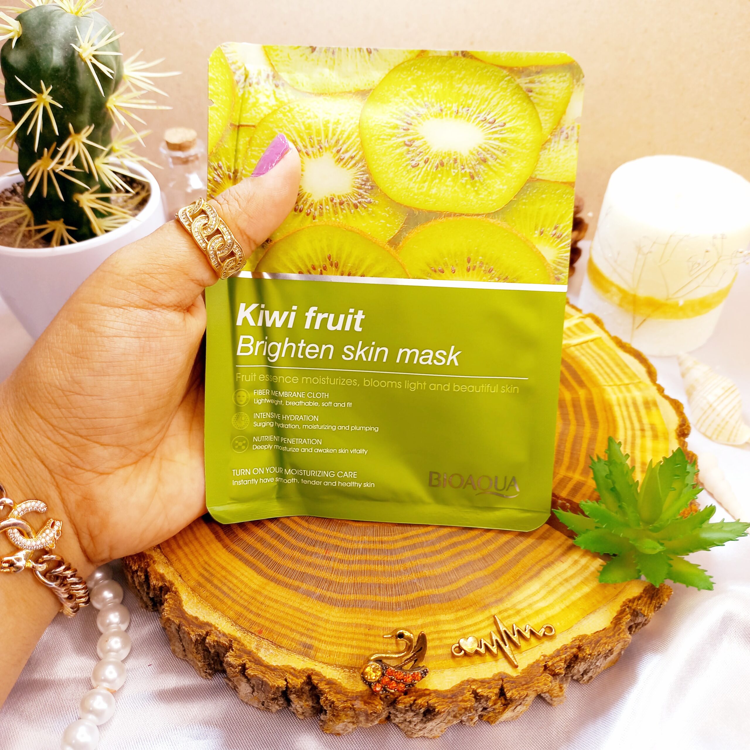 ماسک نقابی صورت آبرسان کیوی BIOAQUA کد 81211