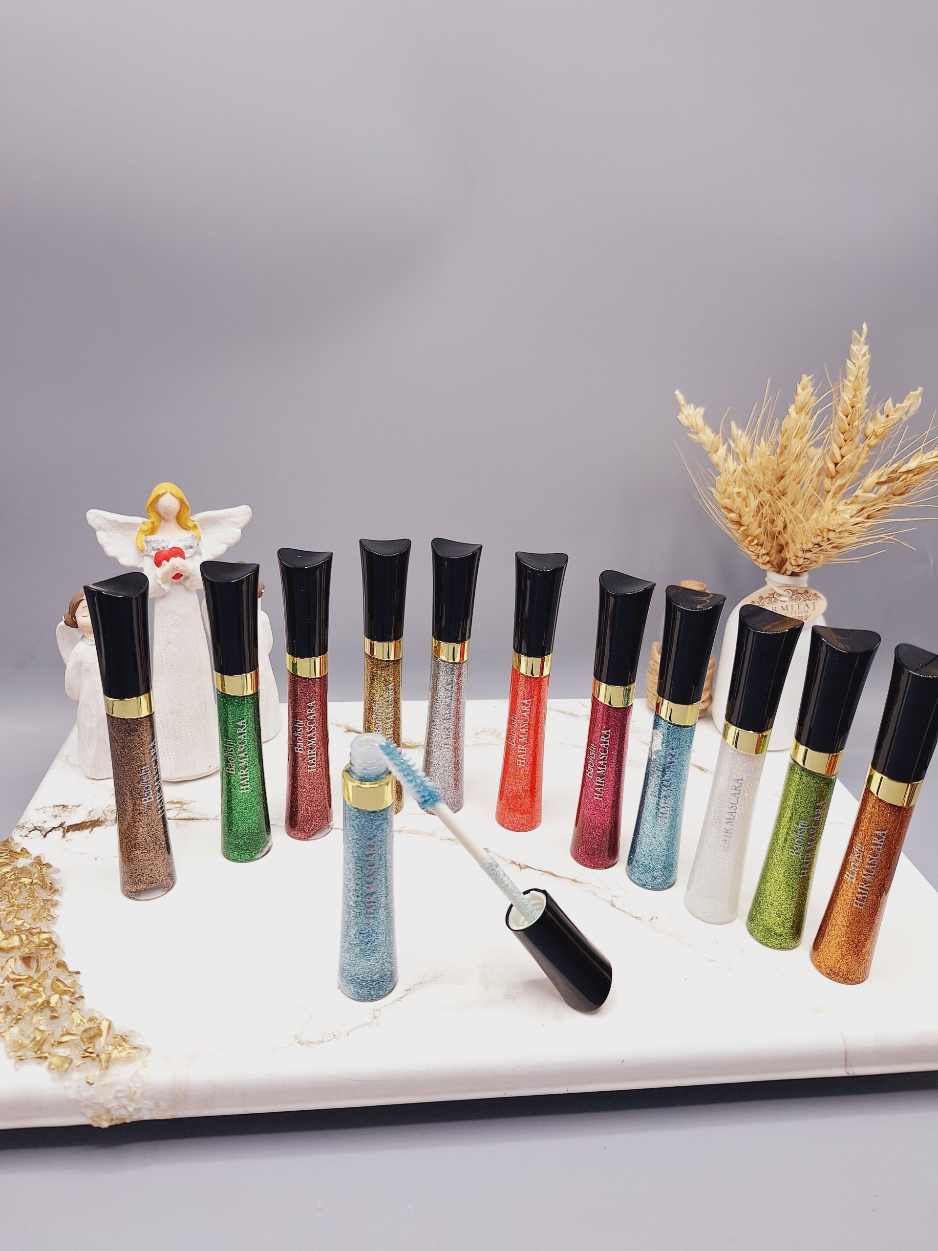 ریمل رنگی گلیتر دار برای چشم و موی سر  BAOLISHI‏ کد 550