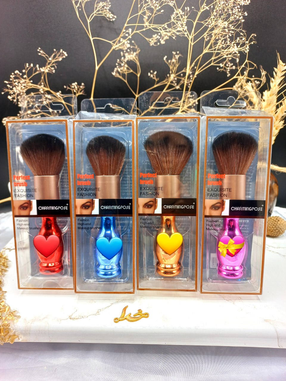 براش پودر فیکس حرفه ای طرح گلدونی برند CHARMINGPOSE کد X_IN_509