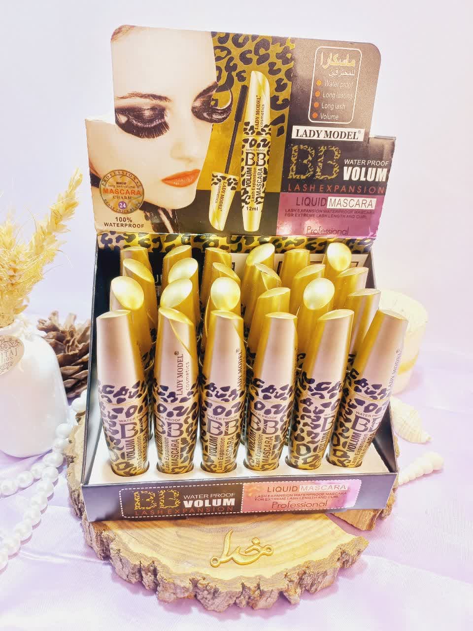 ریمل مشکی پلنگی پرطرفدار پوکه فلزی ضد آب برند ولوم Volum کد LM195