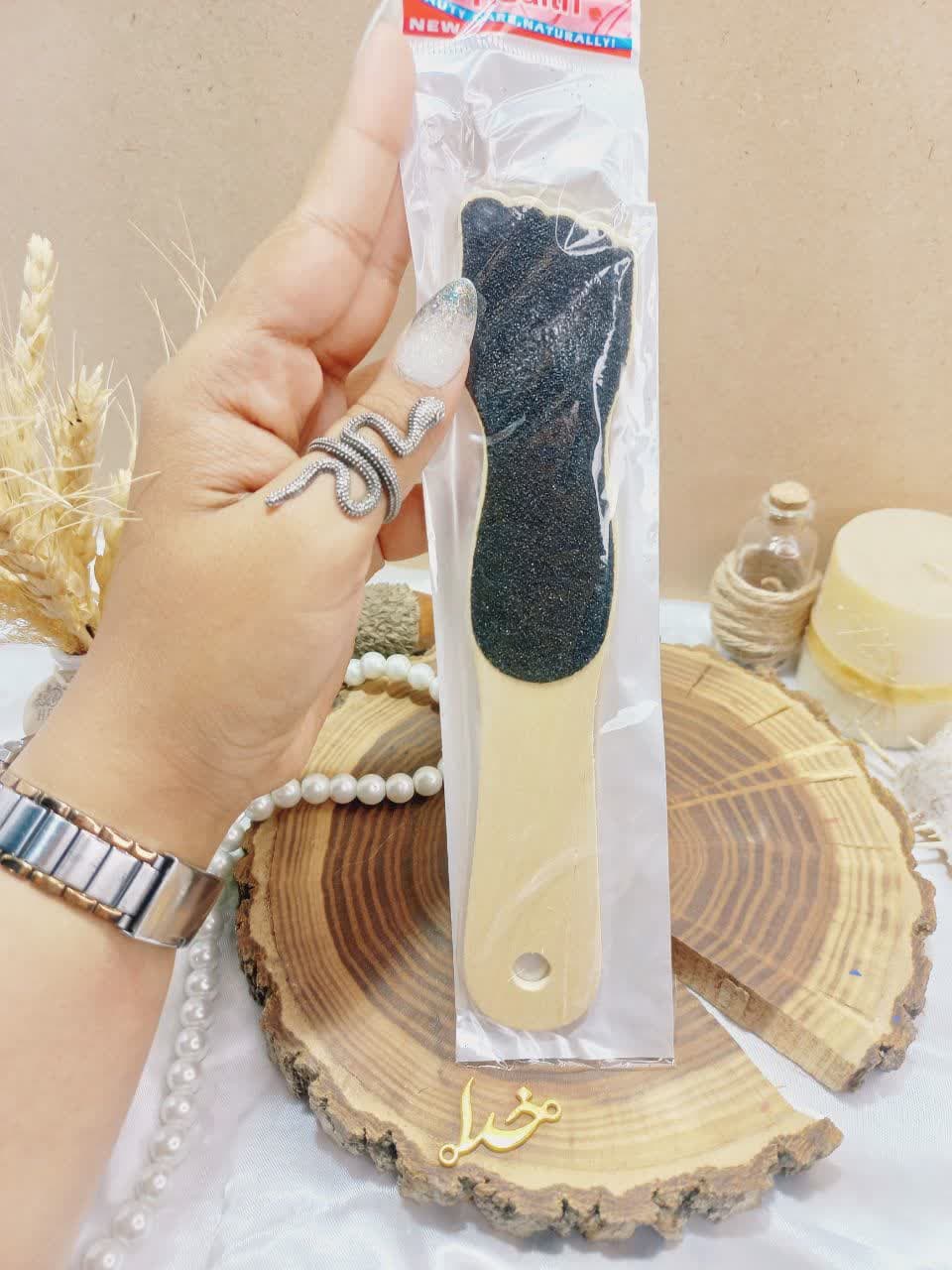 سوهان پاشنه پا چوبی طرح کف پا با کیفیت | پخش عمده