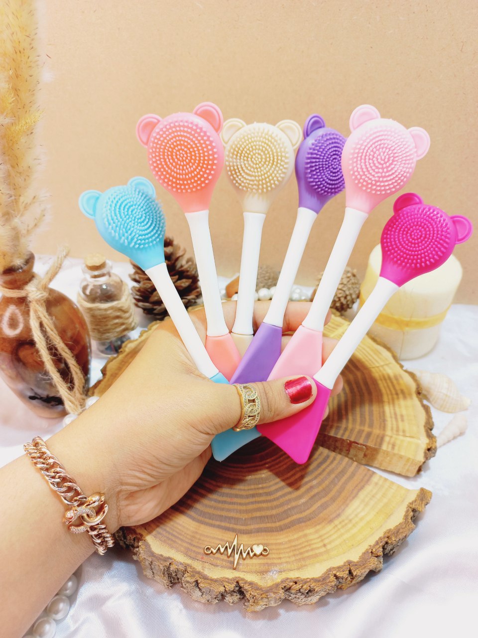 براش ماسک سیلیکونی دوطرفه خرگوشی | پخش عمده