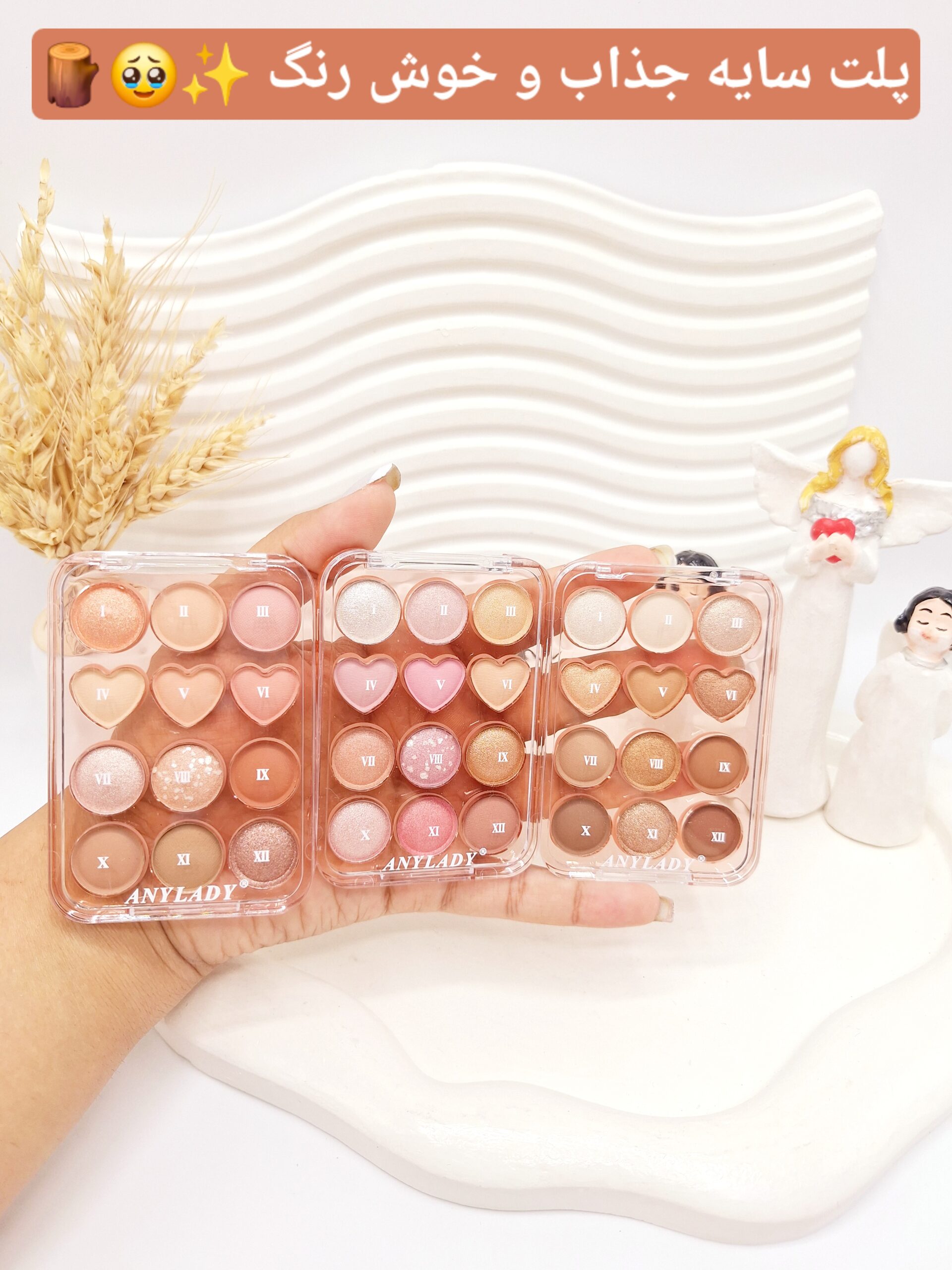 پالت سایه 12 رنگ ANYLADY کد 8317