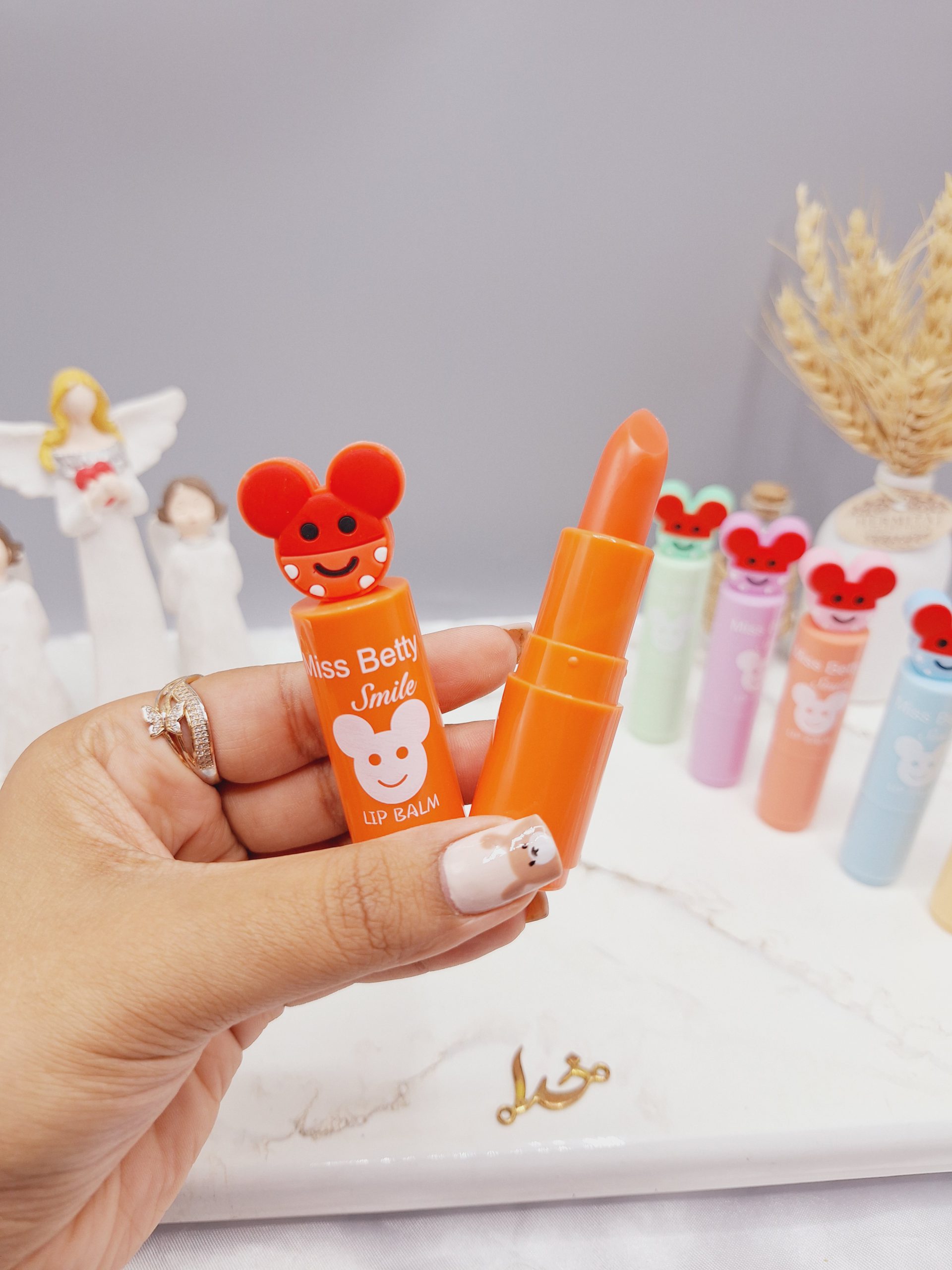 بالم لب طرح موش پوکه ای برند میس بیوتی کد 77117