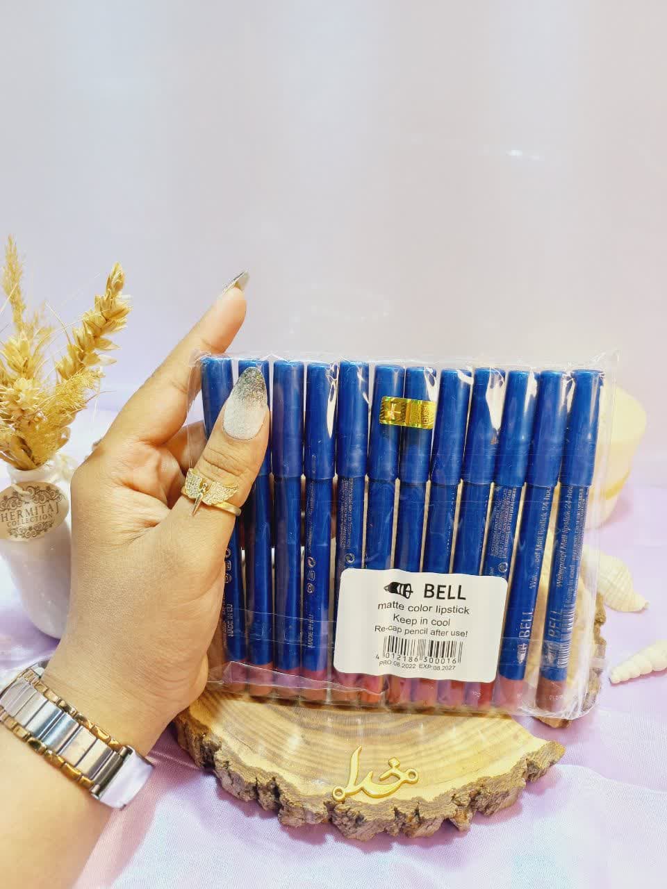 رژ مدادی برند بل BELL بسته 12 عددی