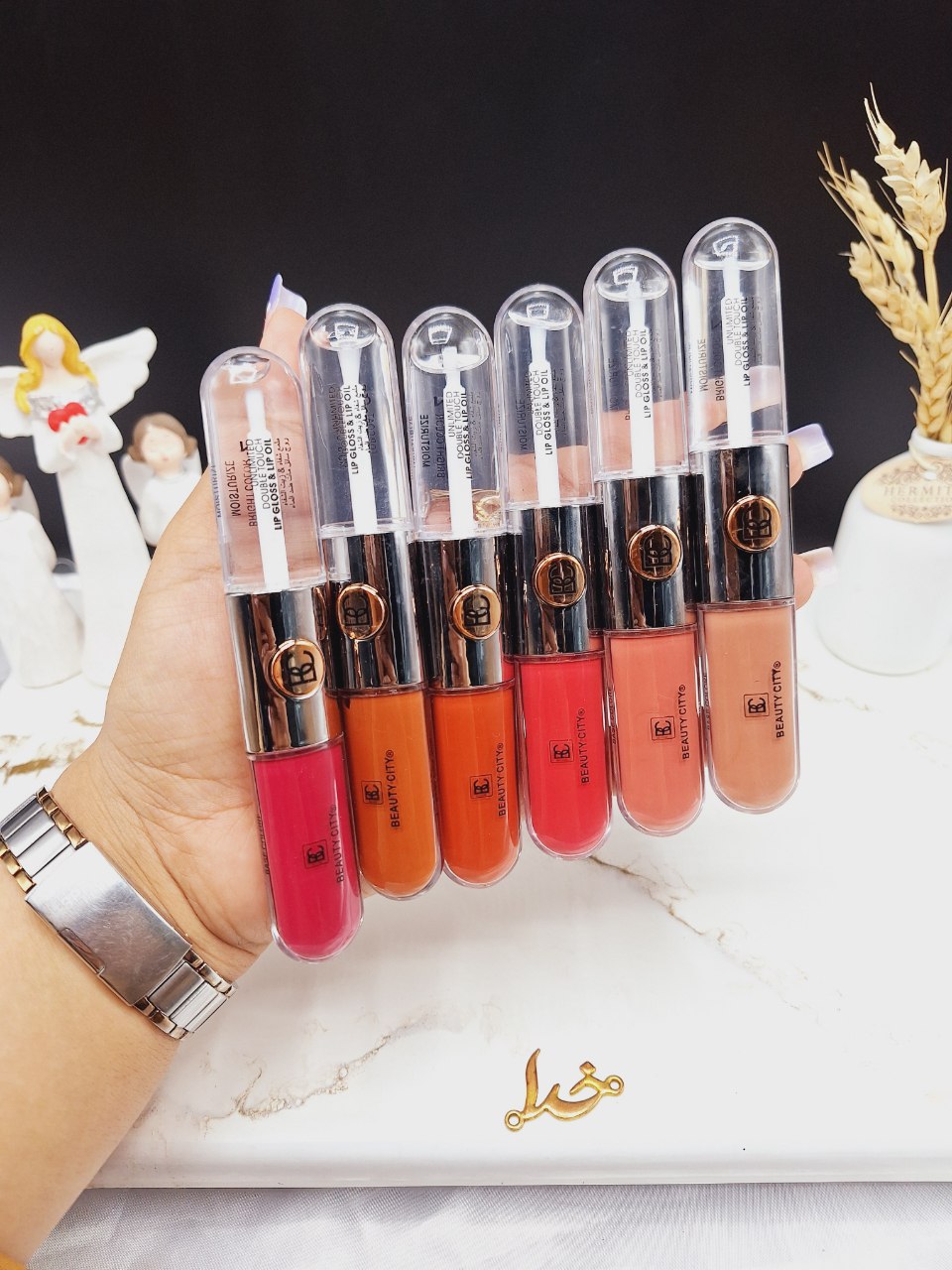 پک رژ لب مایع و برق لب 12 عددی بیوتی سیتیBEAUTY CITY کد GN008