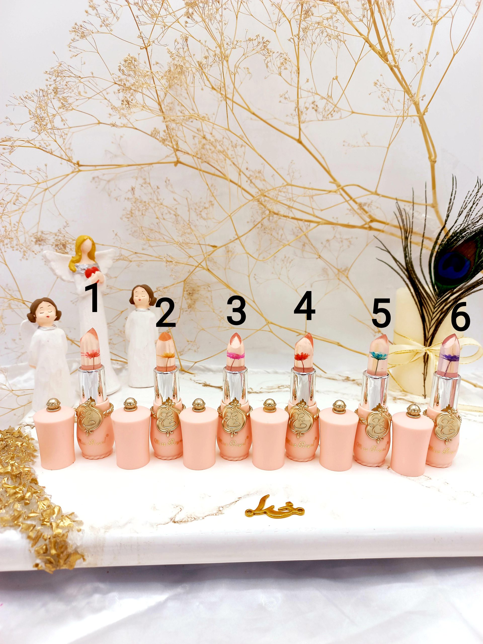 بالم لب گلدار حرارتی و تقویتی مدل سلطنتی کد MR22671