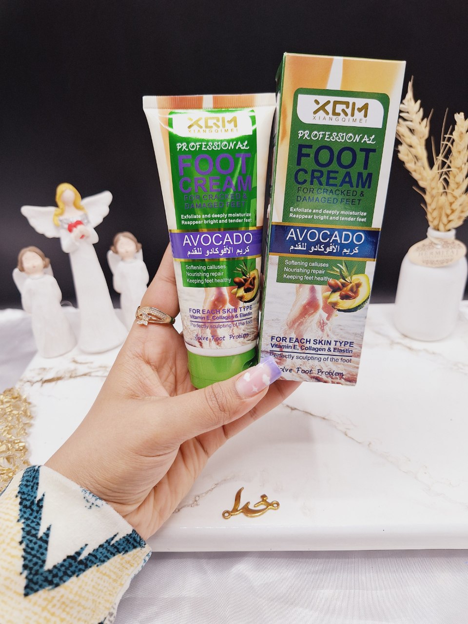 کرم ضد ترک و ترمیم کننده پا با عصاره آواکادو برند XQM کد X2262