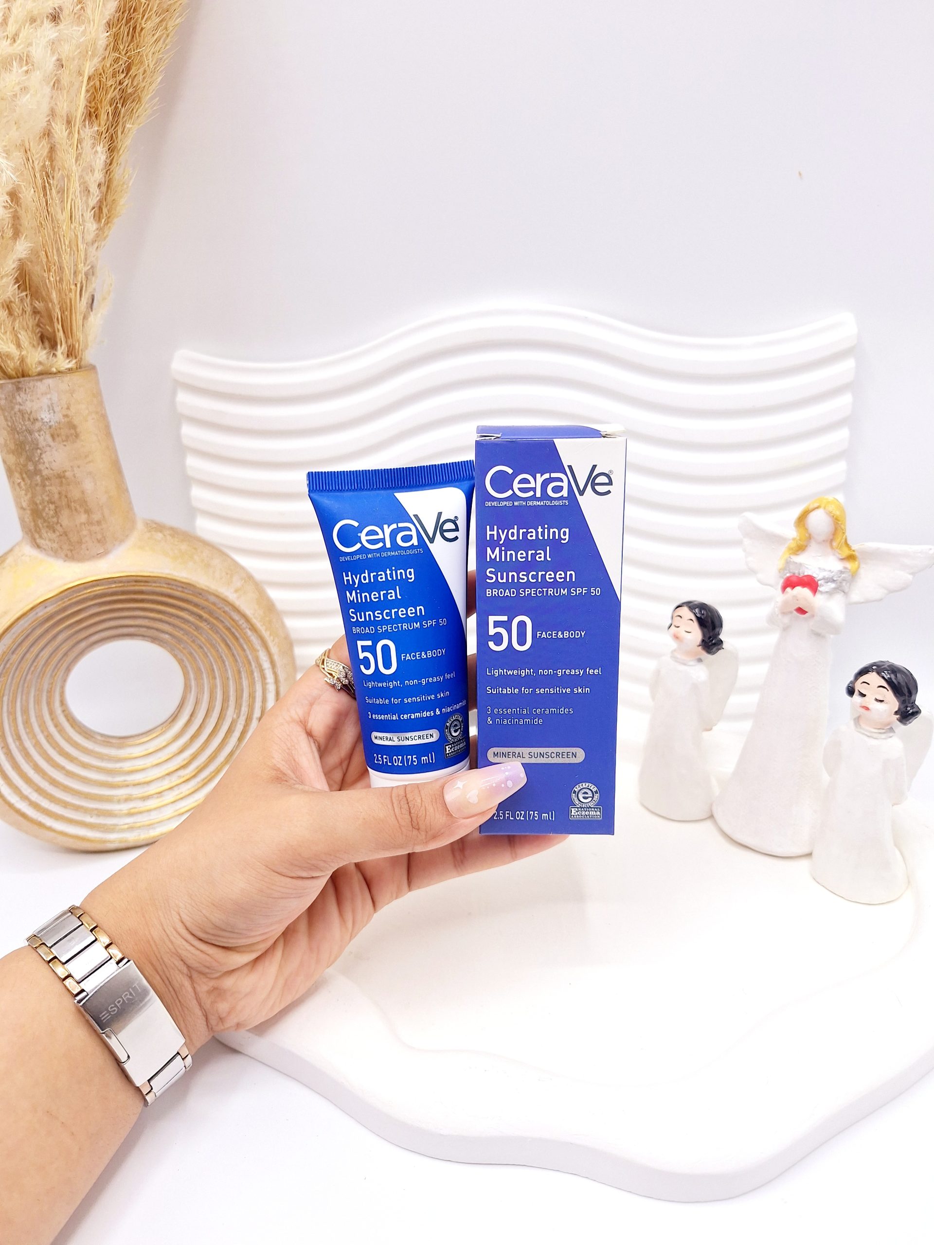 کرم ضد آفتاب مینرال صورت و بدن مدل آبرسان برند سراوی Cerave حجم 75 میل کد 1468