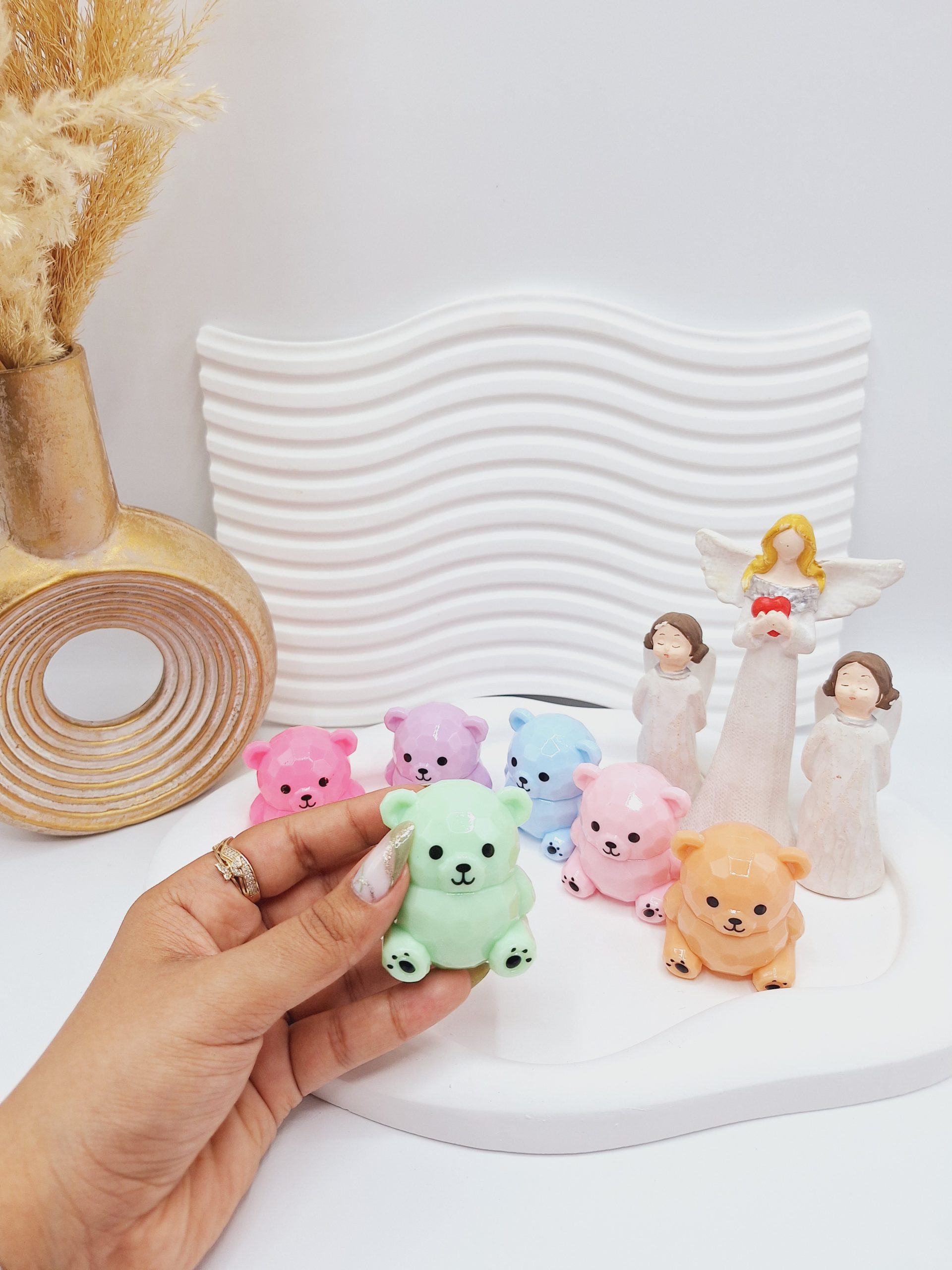 بالم لب طرح خرس بانمک برند پولا آیلار کد 8057