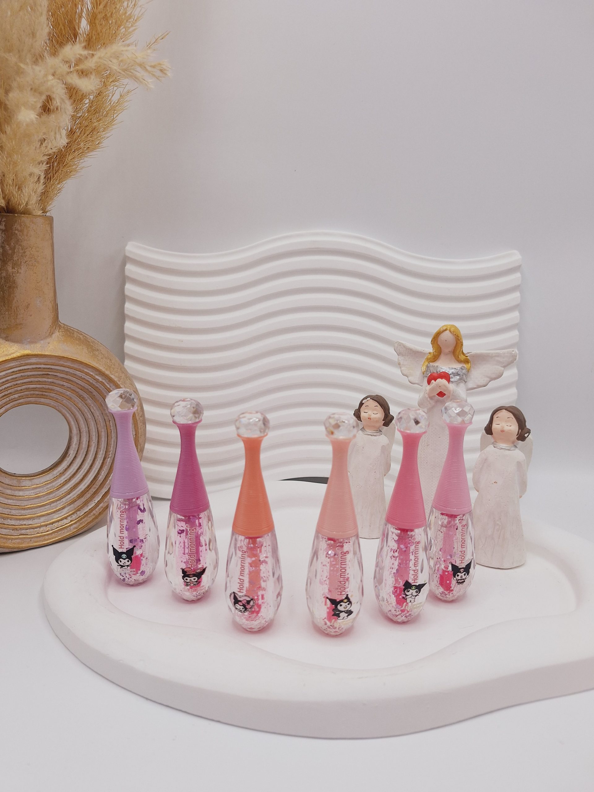 برق لب شاین دار کوزه ای سر الماسی طرح دلقک برند هولد مورنینگ کد 5669