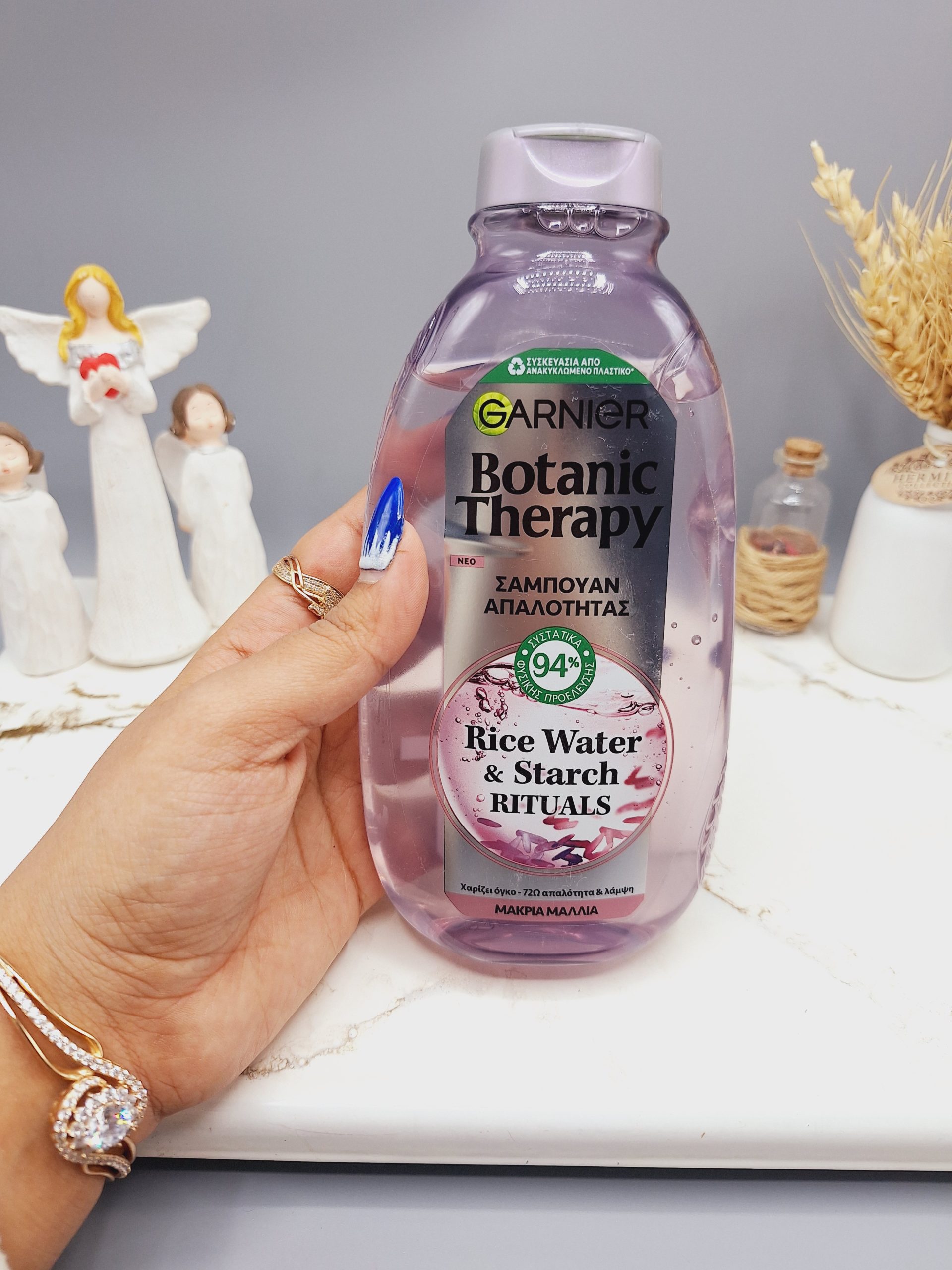 شامپو تقویت کننده و درمانی با آب برنج و نشاسته برند گارنیر اصلی حجم 400 میل کد 2019