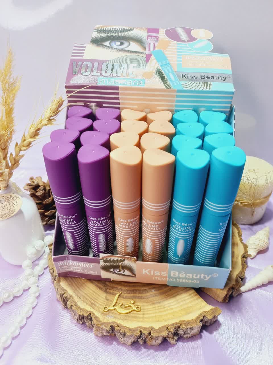 ریمل پوکه مخملی ولوم کیس بیوتی KISS BEAUTY کد 56559