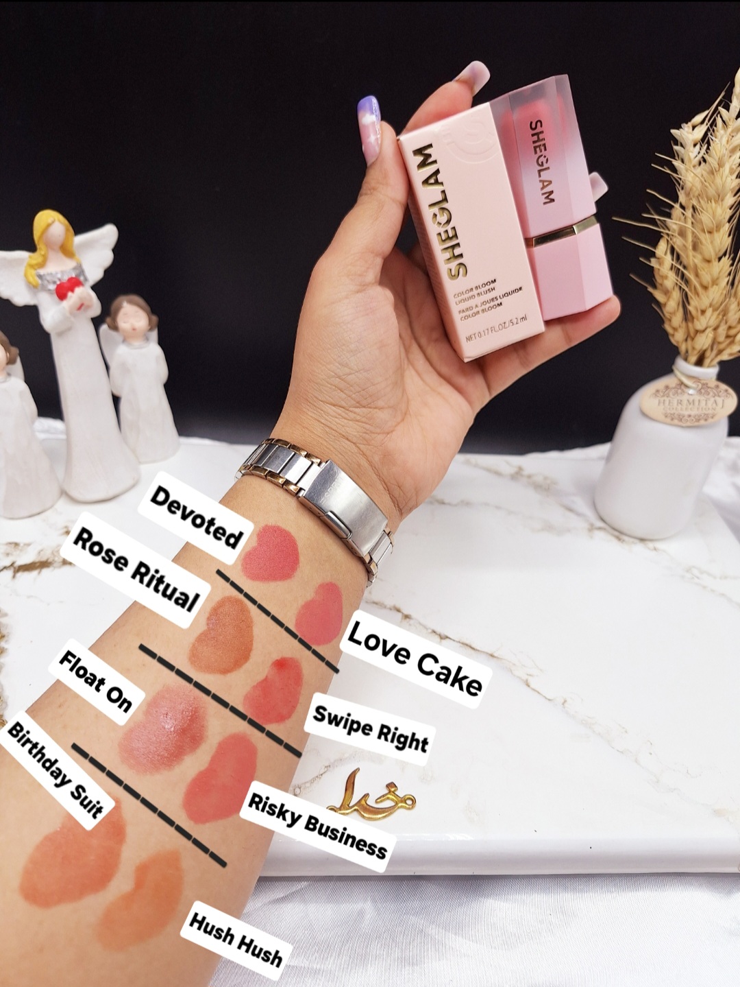 رژ گونه مایع پد دار برند شگلم SHEGLAM کد 0200