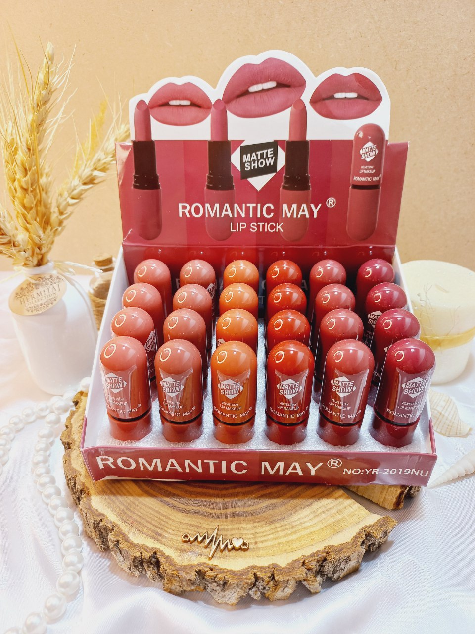 رژ جامد پرطرفدار رمانتیک می ROMANTIC MAY کد 2019