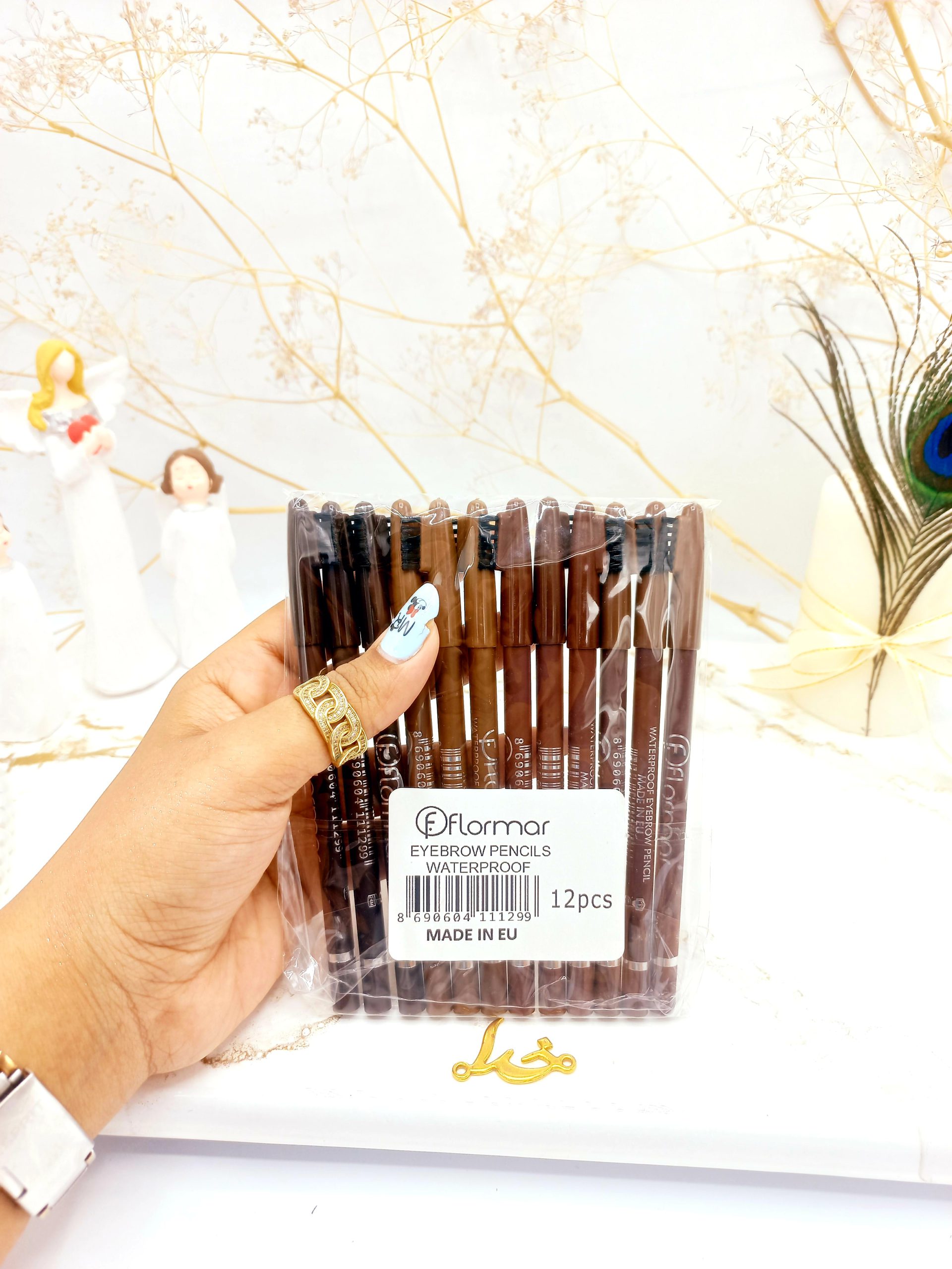 مداد ابرو ضد آب فلورمار شانه دار کد 1299