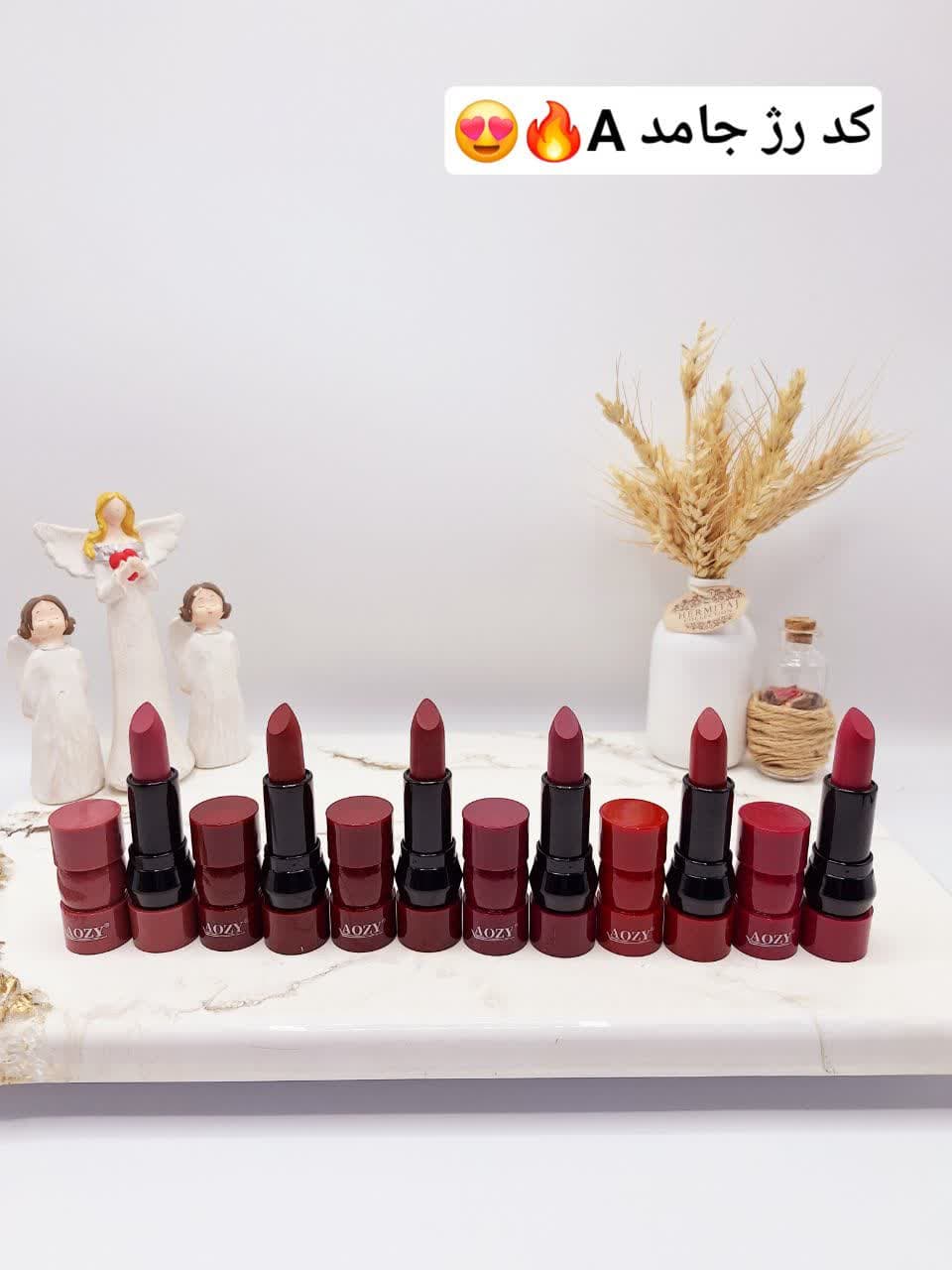 پک 6 تایی رژ جامد خوش رنگ برند AOZY کد AB003