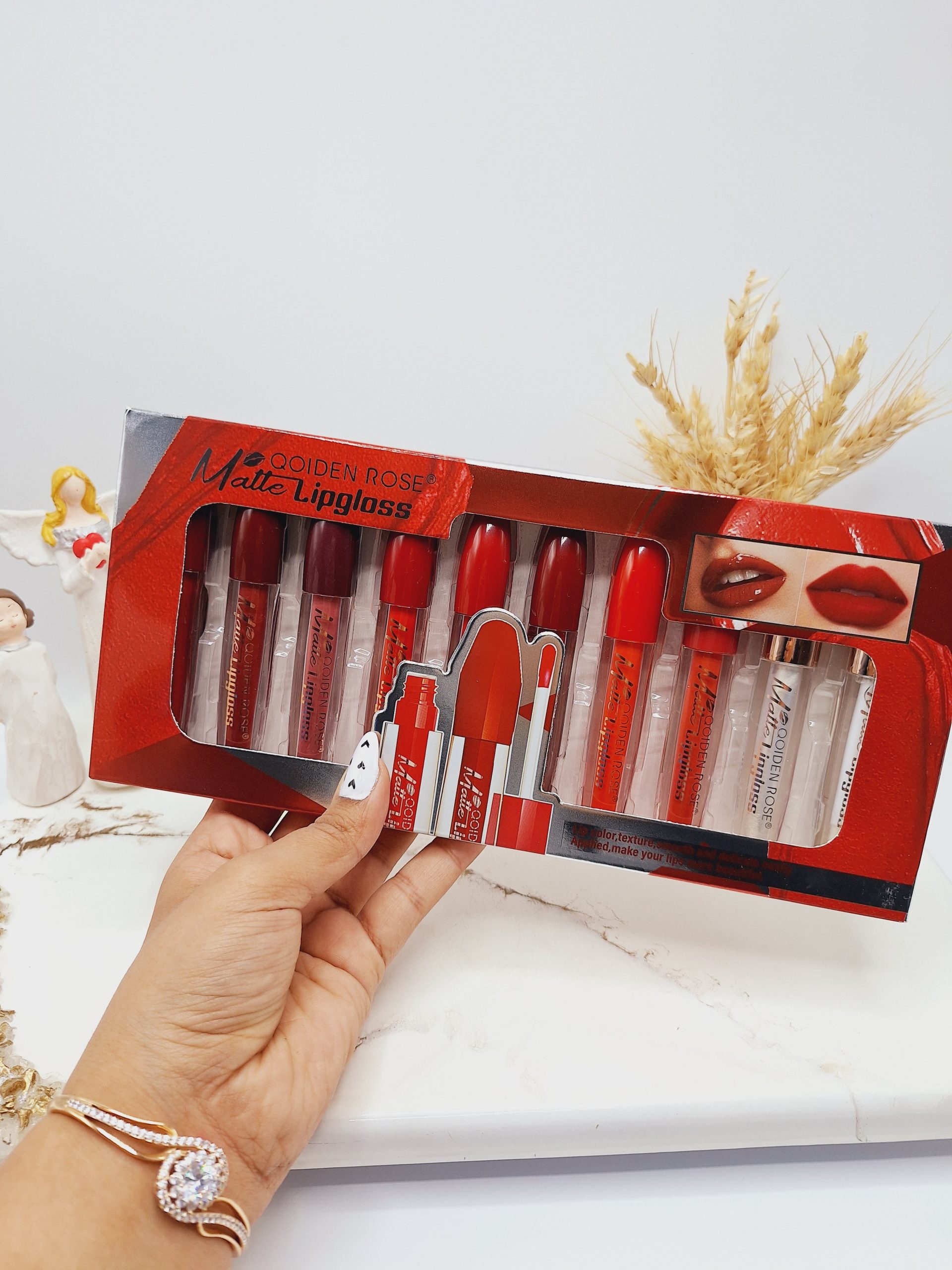 پک 10 تایی رژ مایع خوش رنگ و مات برند کویدن رز کد 2185