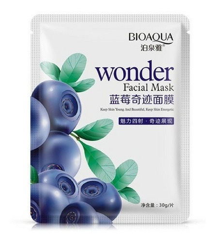 ماسک ورقه ای بلوبری 30 گرمی بیوآکوا BIOAQUA | پخش عمده
