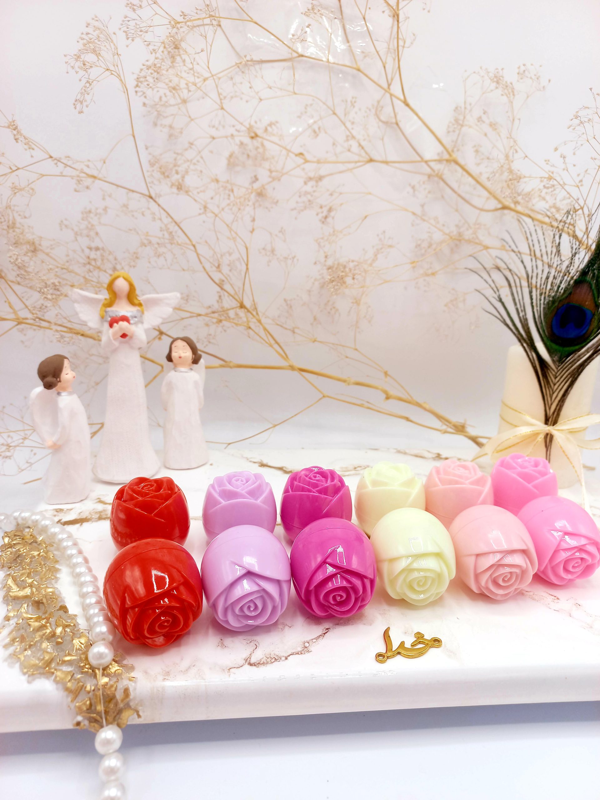 بالم لب طرح گل رمانتیک بر Romantic Bere کد HF8025