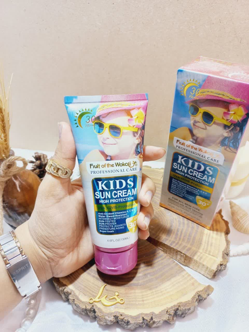 ضد آفتاب بچه گانه ووکالی سان کرم 30 Wokali کد WKL496