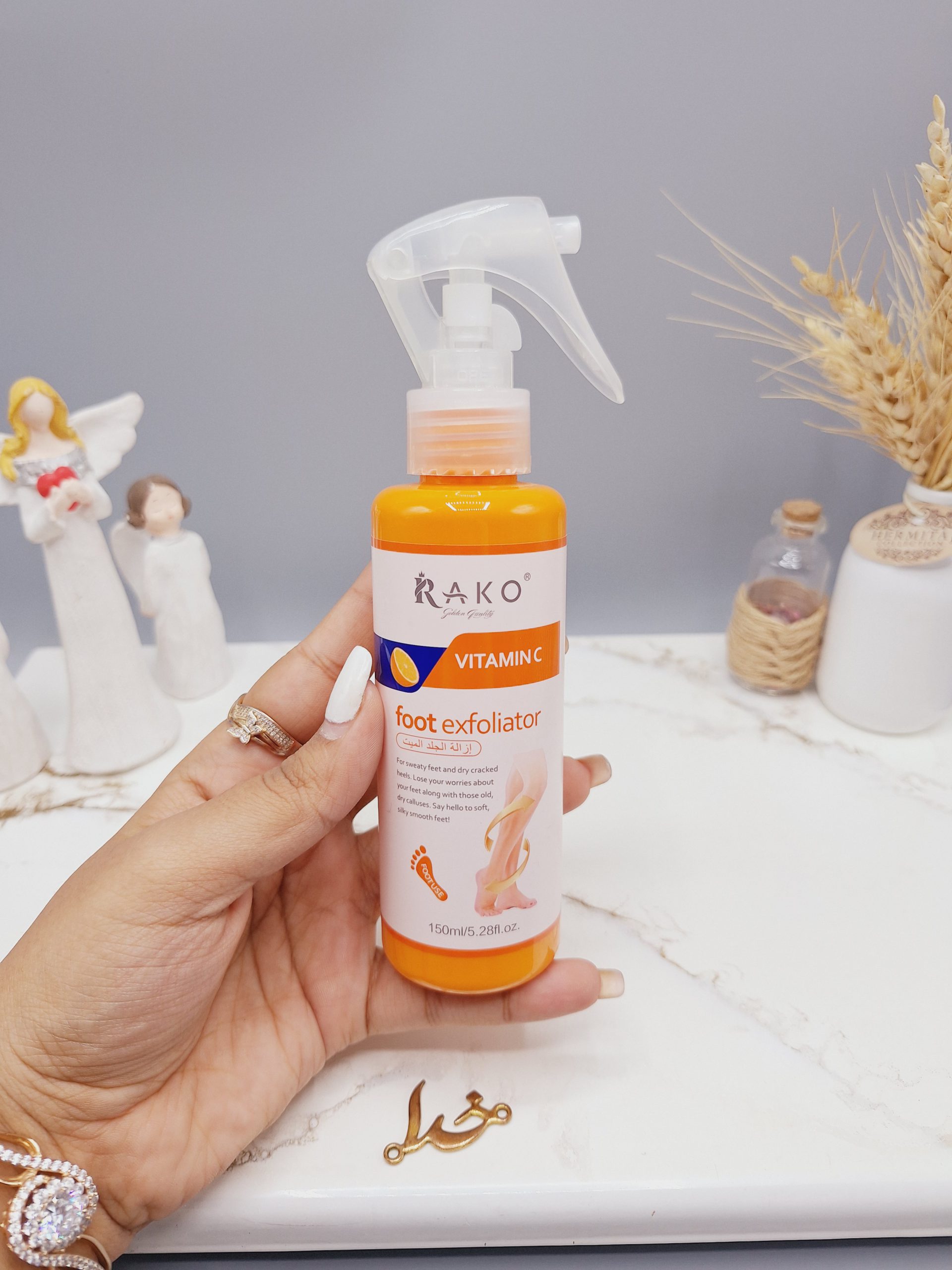 اسپری رفع ترک و خشکی پا و بدن قوی ویتامین سی راکو اصلی بدون کارتن کد 922