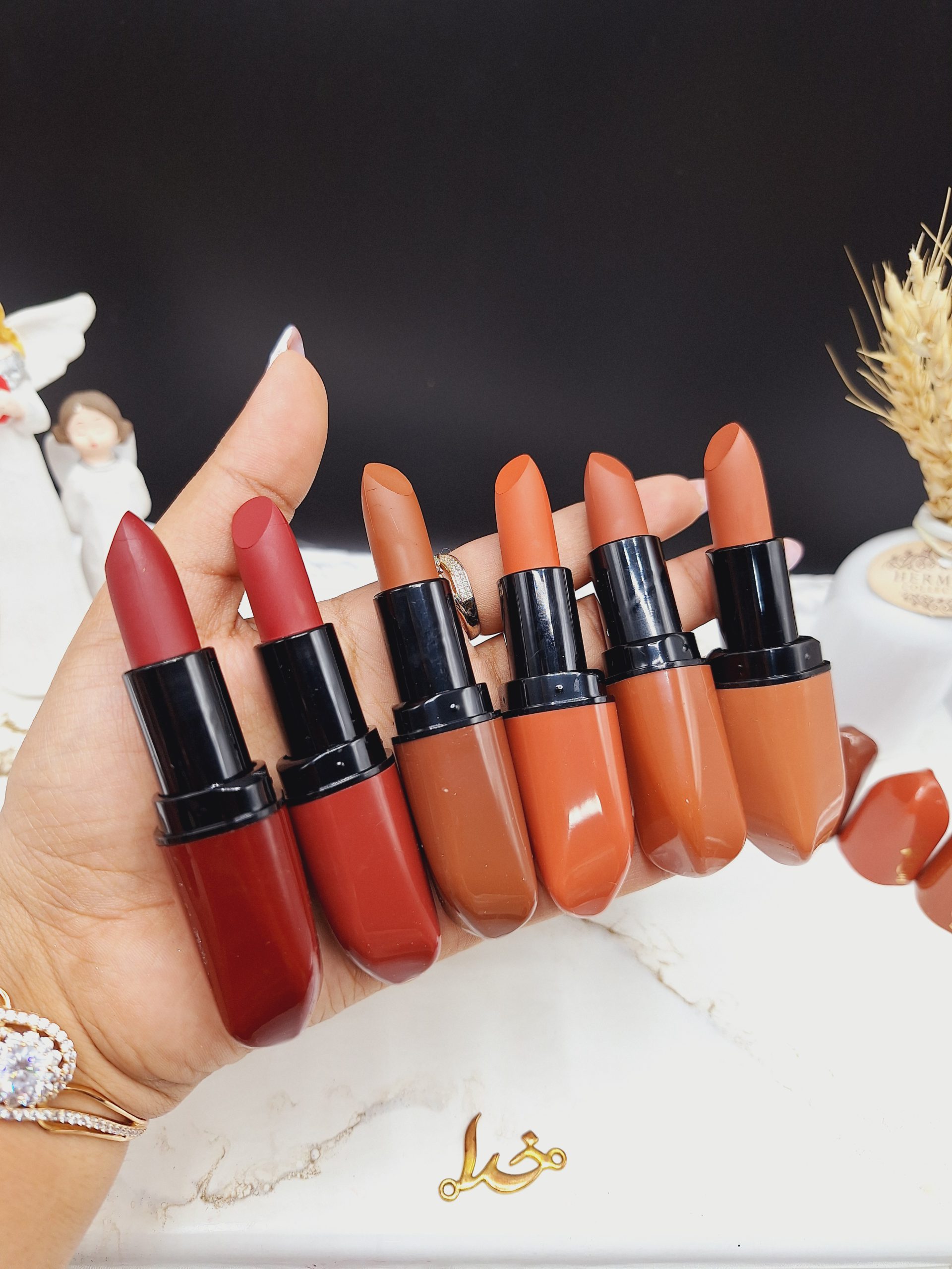 پک رژ جامد 6 عددی مات برند PINK KEY کد PK 8041