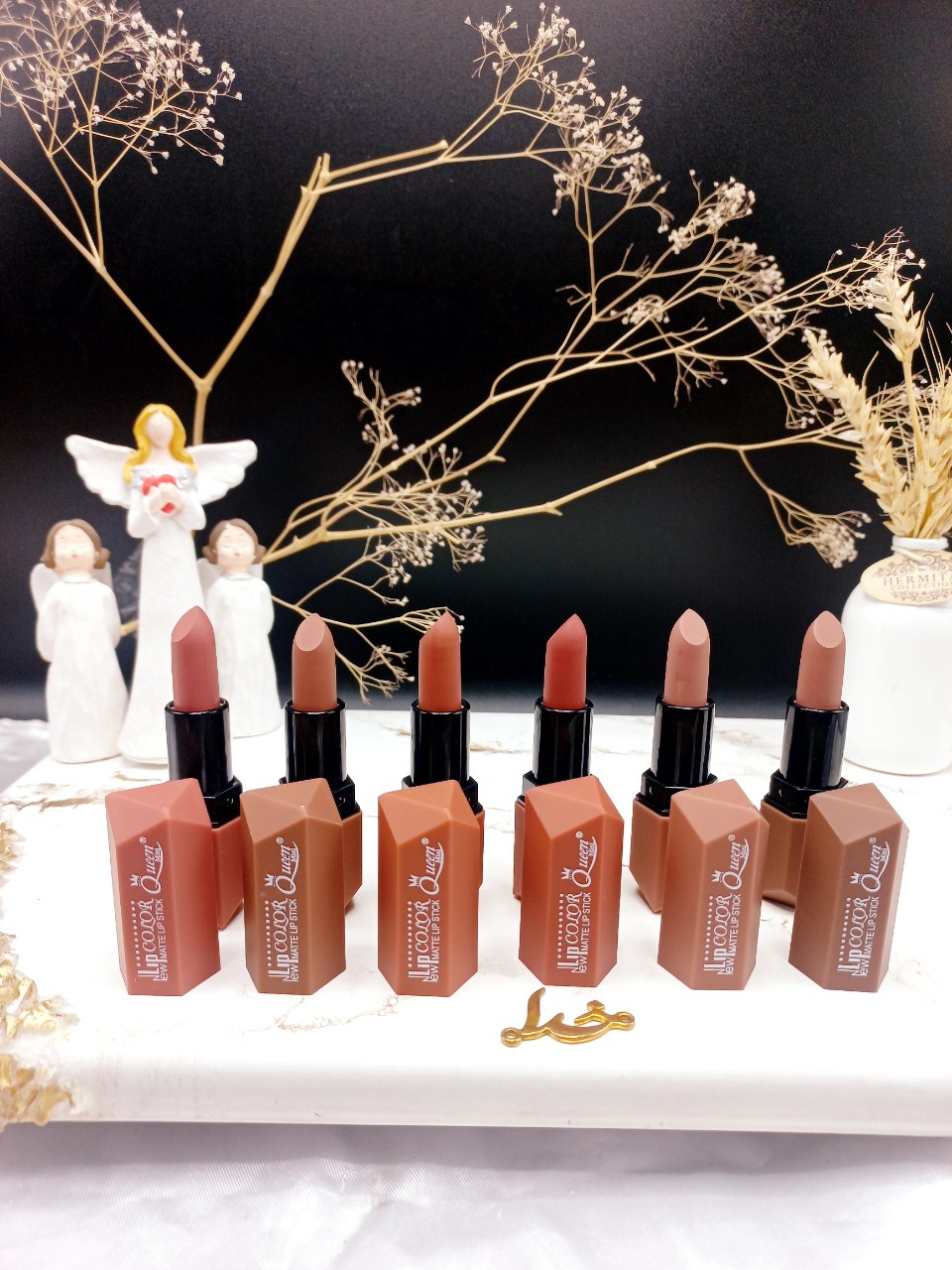 پک رژ جامد 6 تایی مات کویین Queen کد 10624