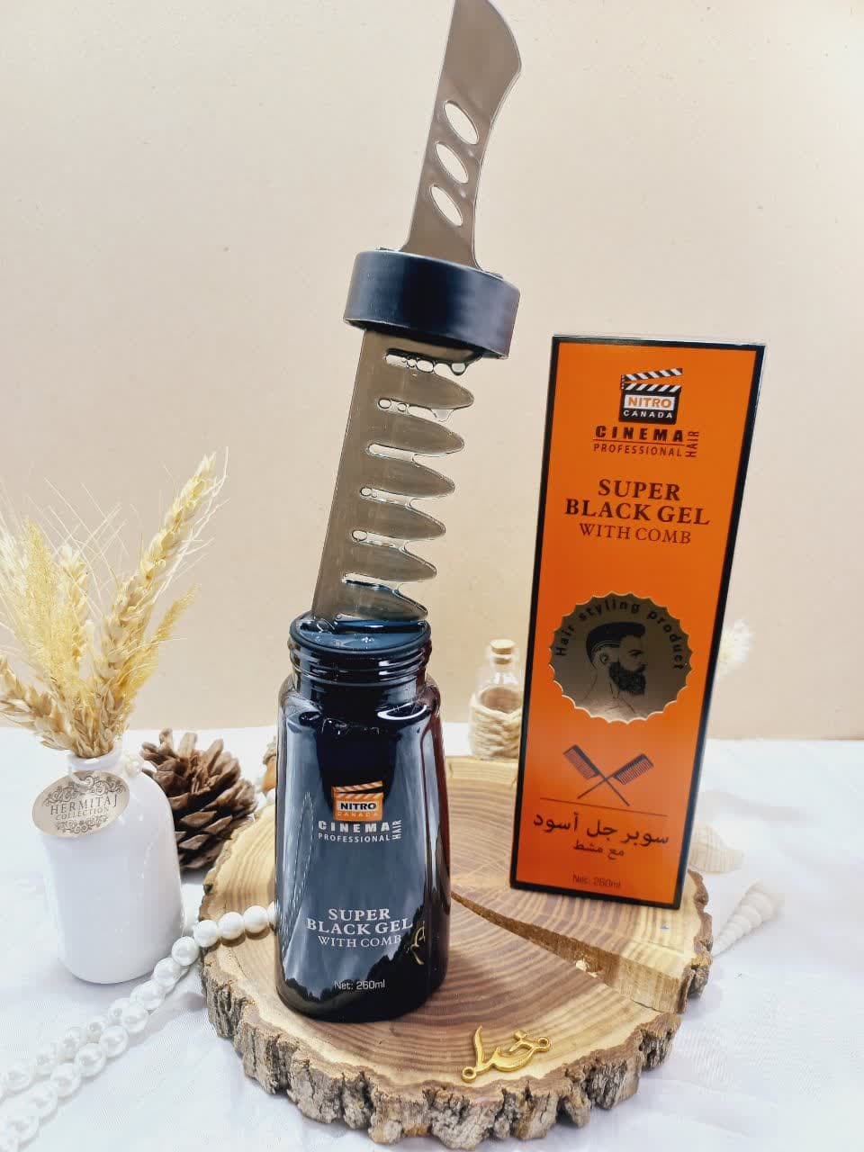سوپر ژل مشکی مو شانه دار نیترو NITRO کانادا اصلی کد C097