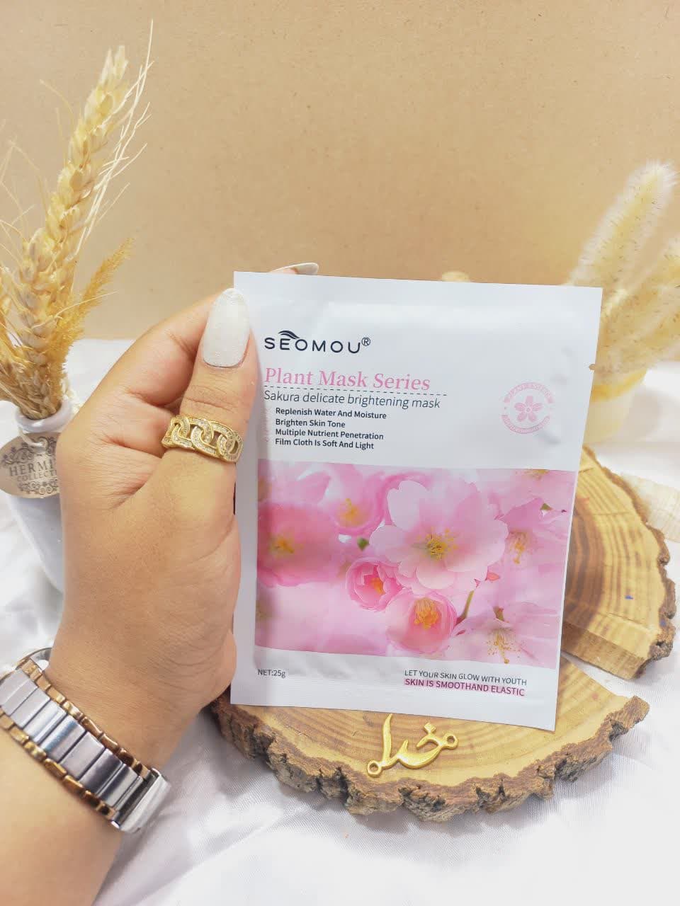 ماسک ورقه ای صورت شکوفه گیلاس SEOMOU کد 721497