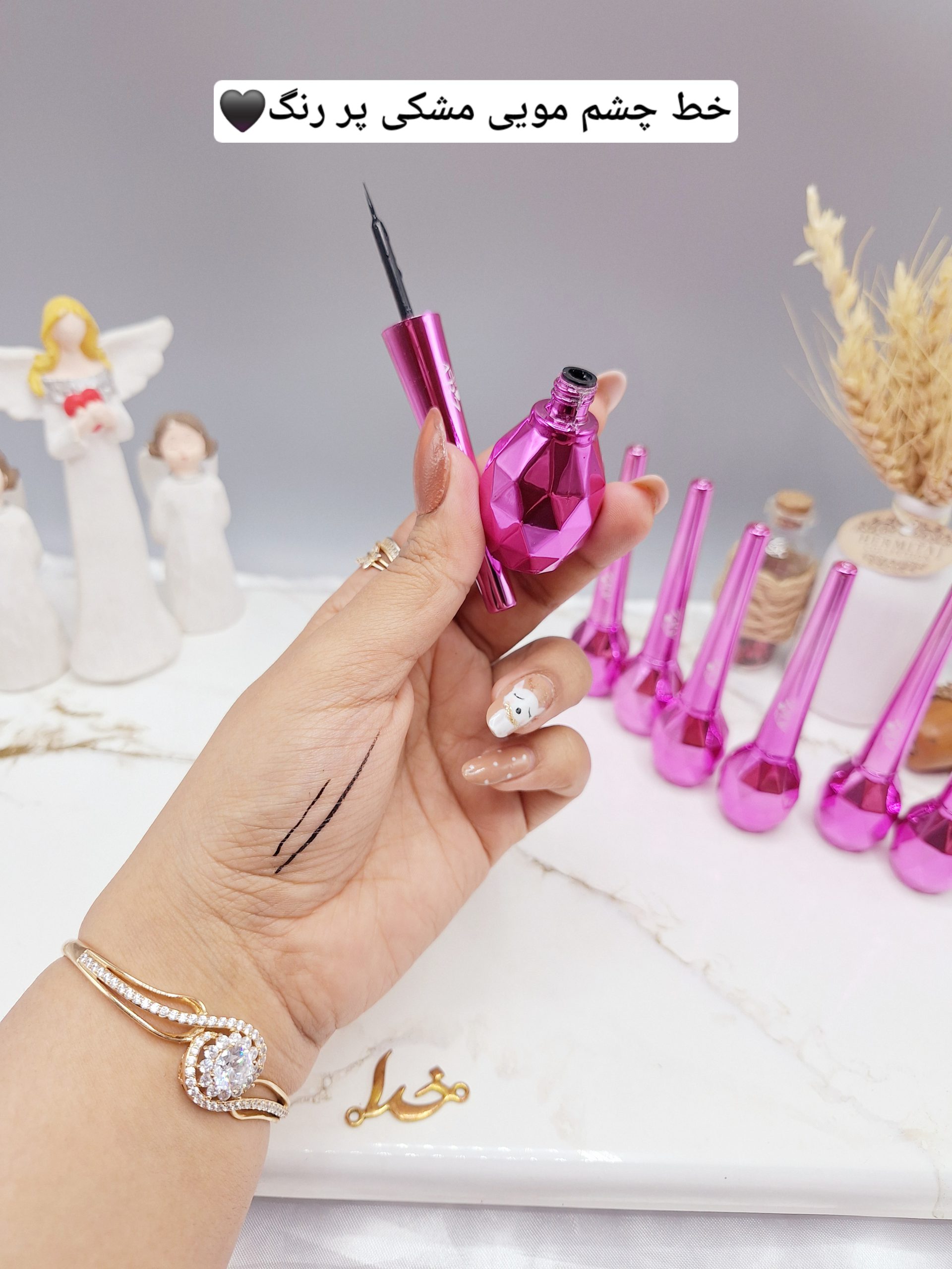 خط چشم مویی پوکه بنفش برند ABZ کد KDF_1085