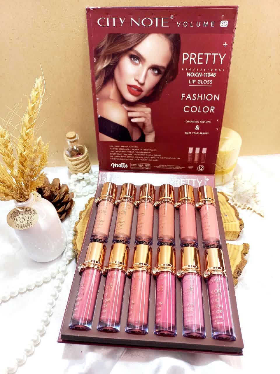 پک رژ مایع دوازده رنگ سیتی نوت City Note کد CN11048