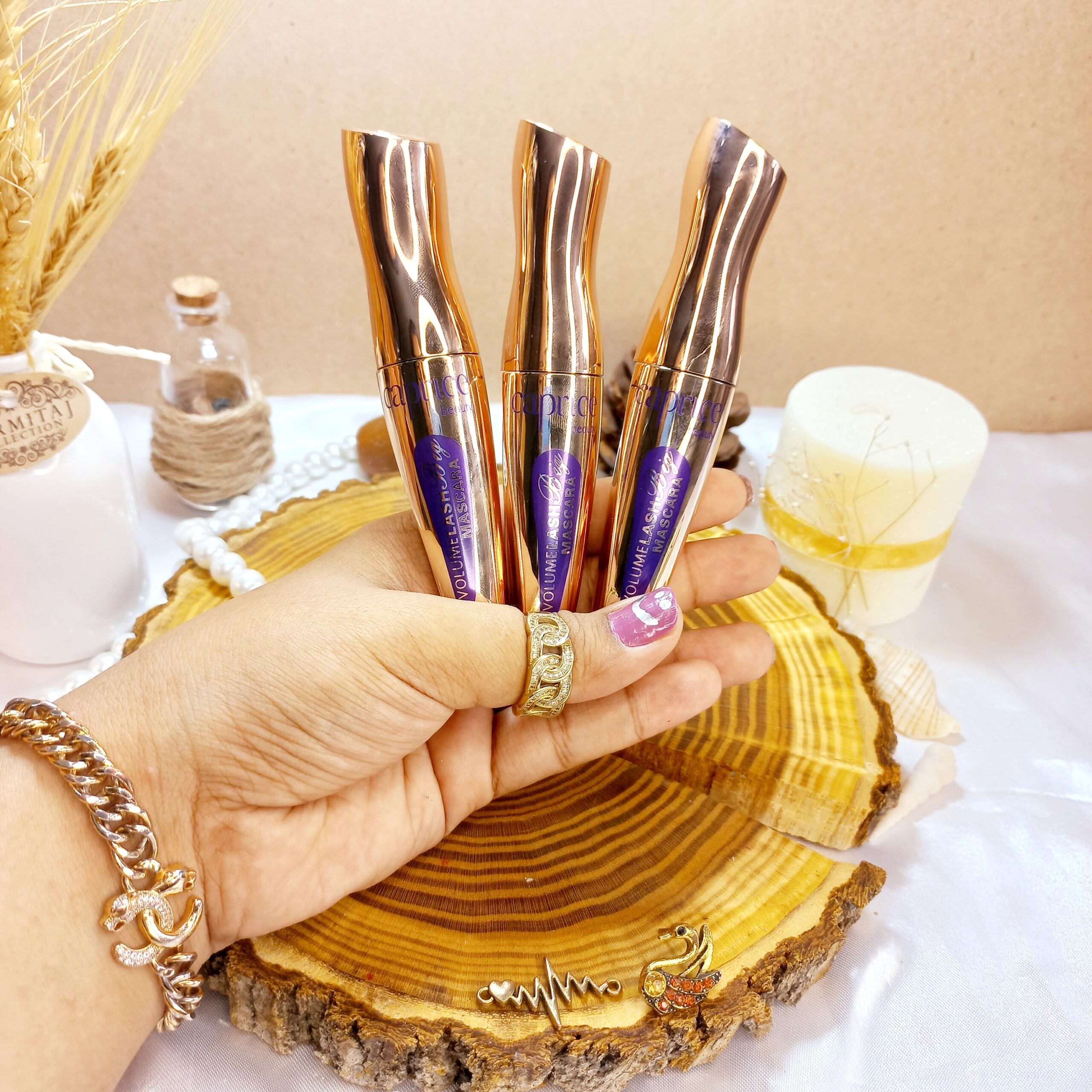 ریمل حجم دهنده و حالت دهنده و ضدآب کاپریس خرده مژه دار caprice