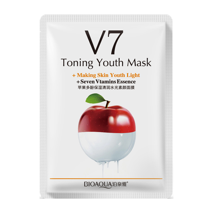 ماسک ورقه ای 7 ویتامین سیب بیوآکوا BIOAQUA | پخش عمده