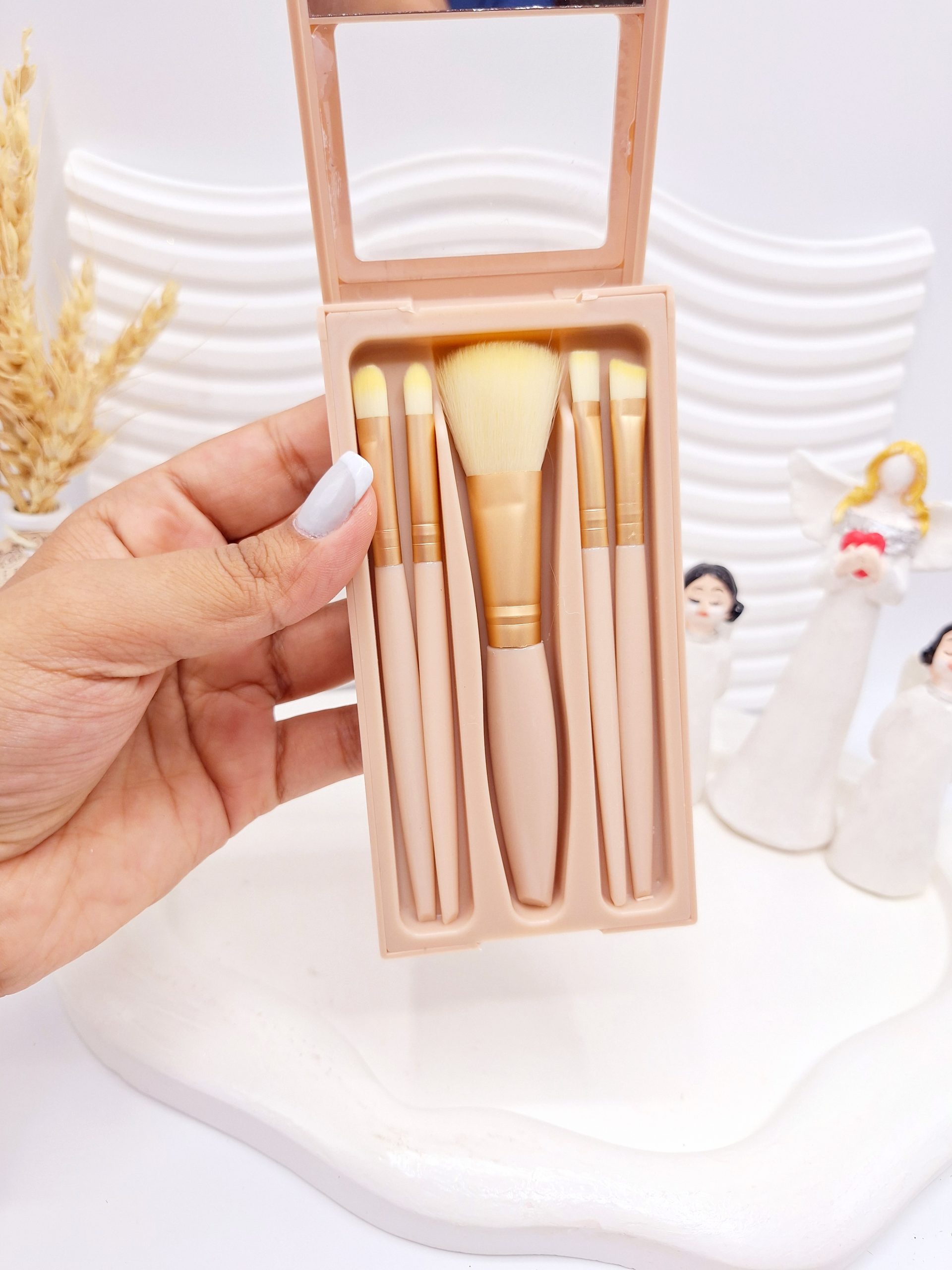 پک براش آینه دار 5 تکه دسته بلند کالباسی