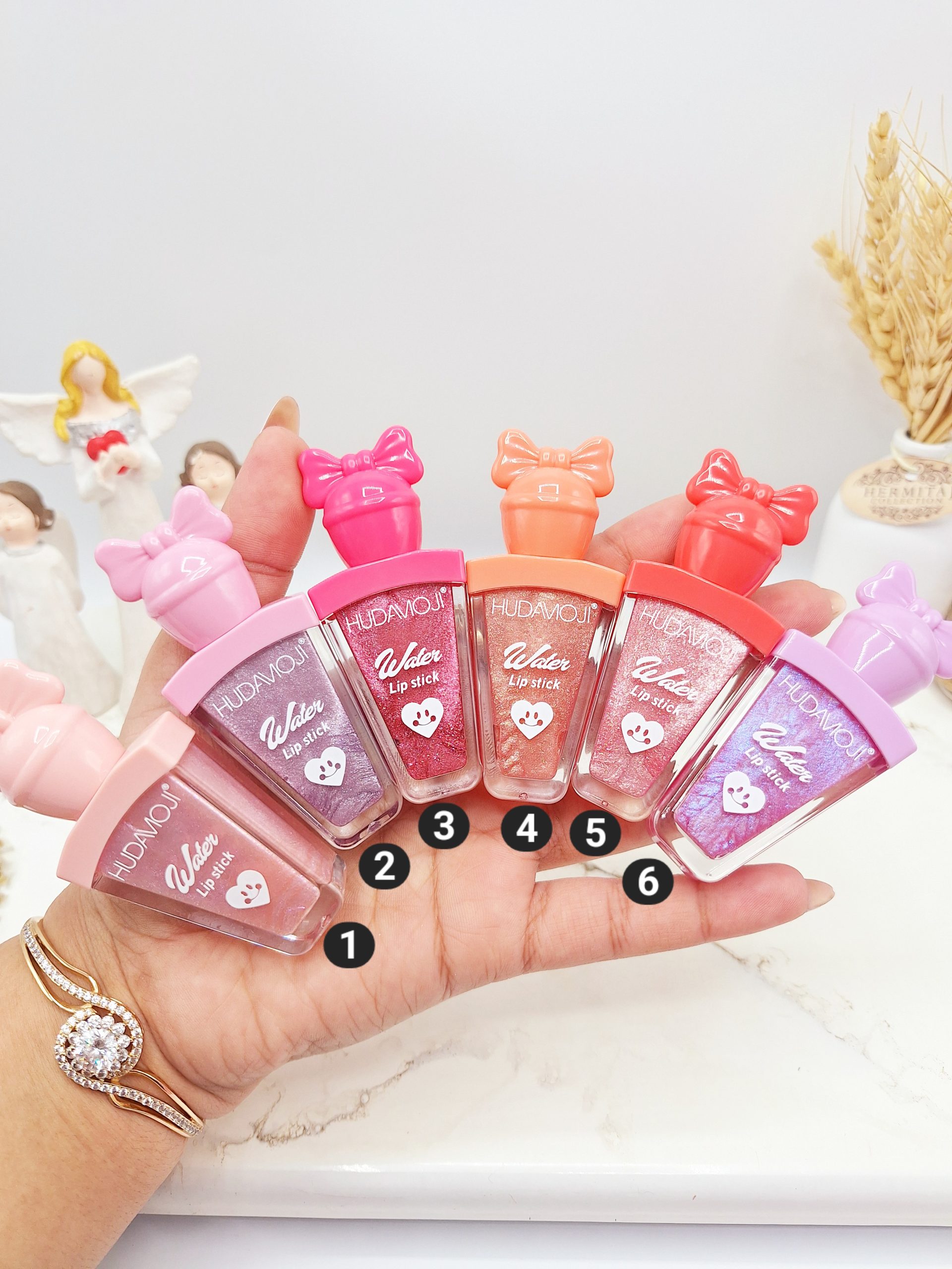 لیپ گلاس شاینی برند هداموجی HUDAMOJI کدL_827