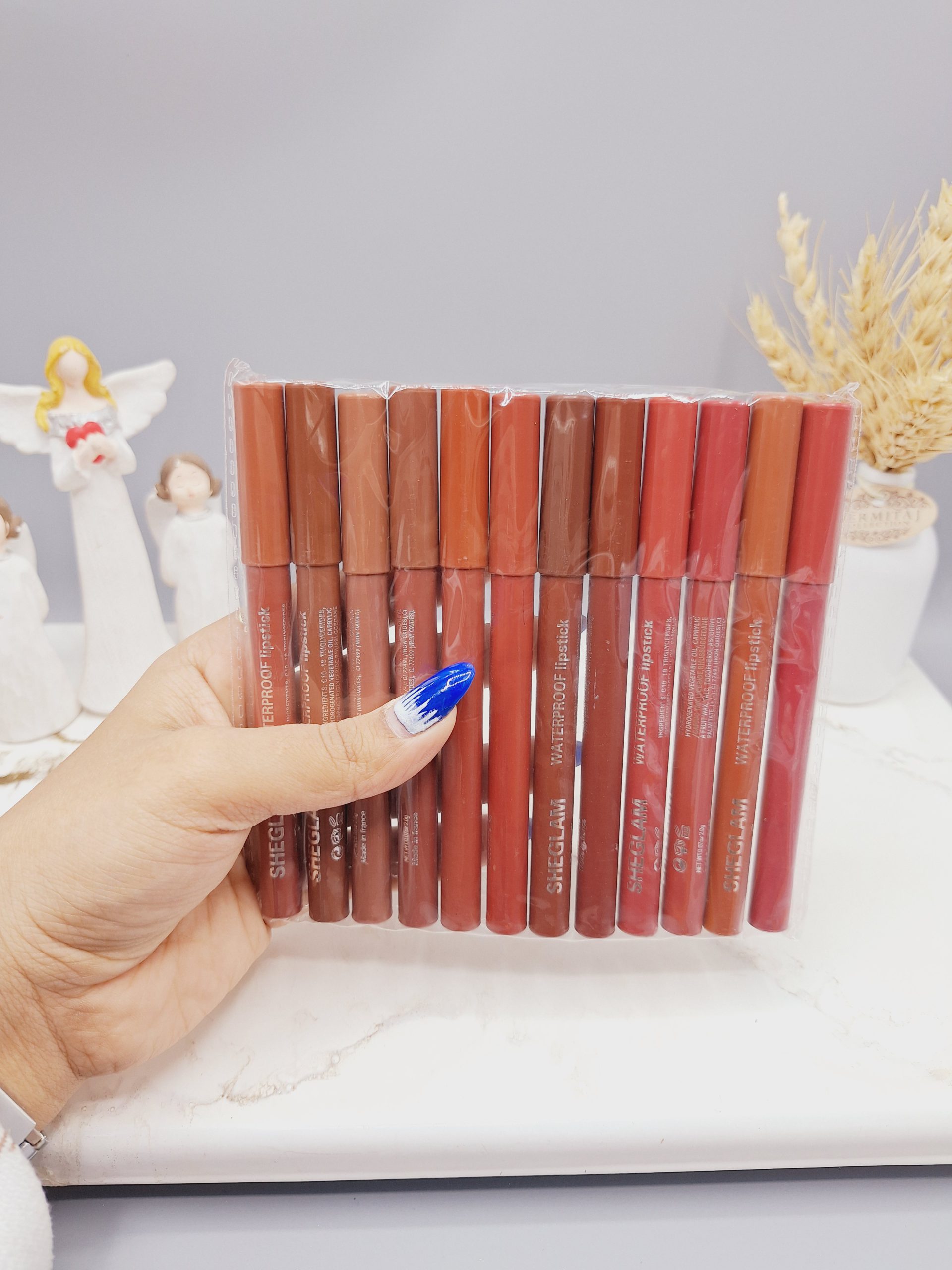 پک رژ مدادی 12 تایی برند شیگلم SHEGLAM