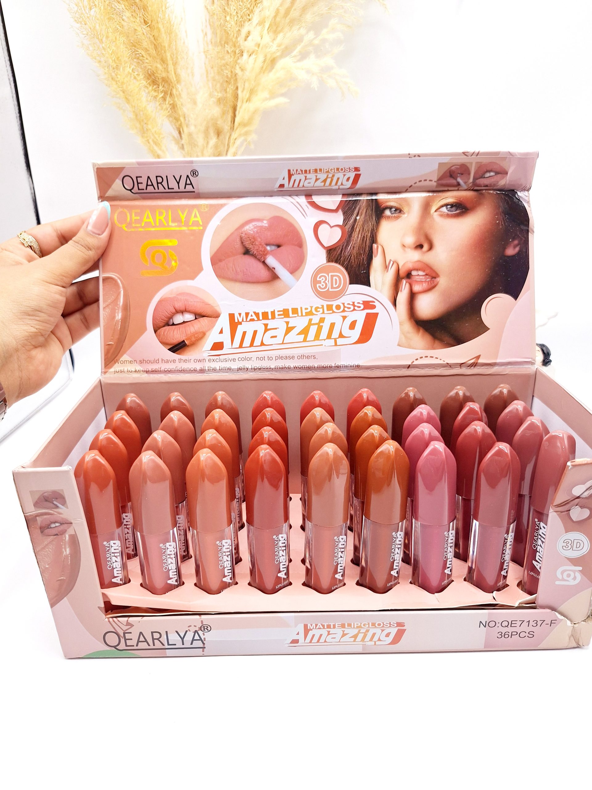 پک رژ مایع 6 تایی مخملی جذاب برند QEARLYA کد QE 7137