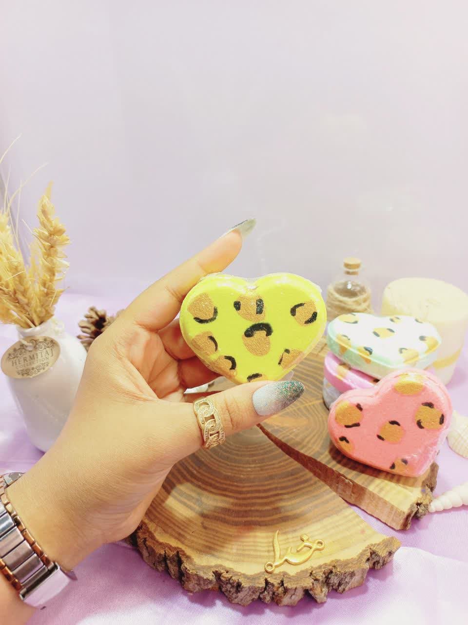 کوکتل و پدیکور طرح قلب پلنگی 60 گرمی با کیفیت با جوشش عالی