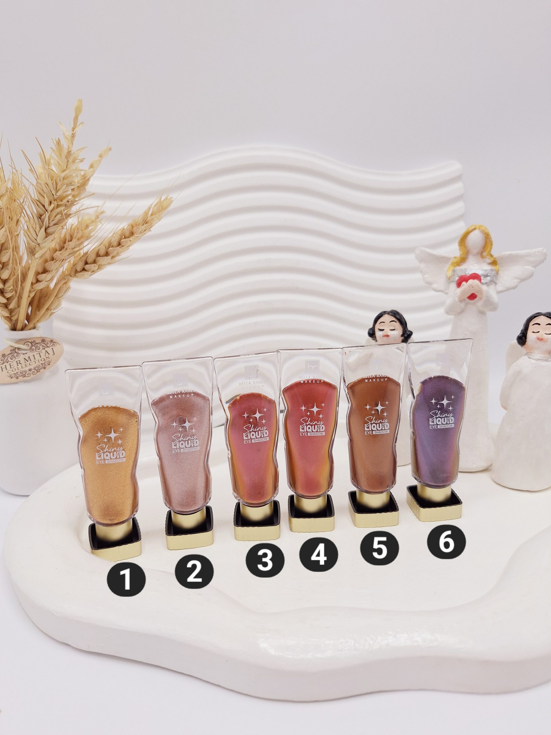 سایه چشم و لب شاین دار تیوپ شیشه ای کد 228