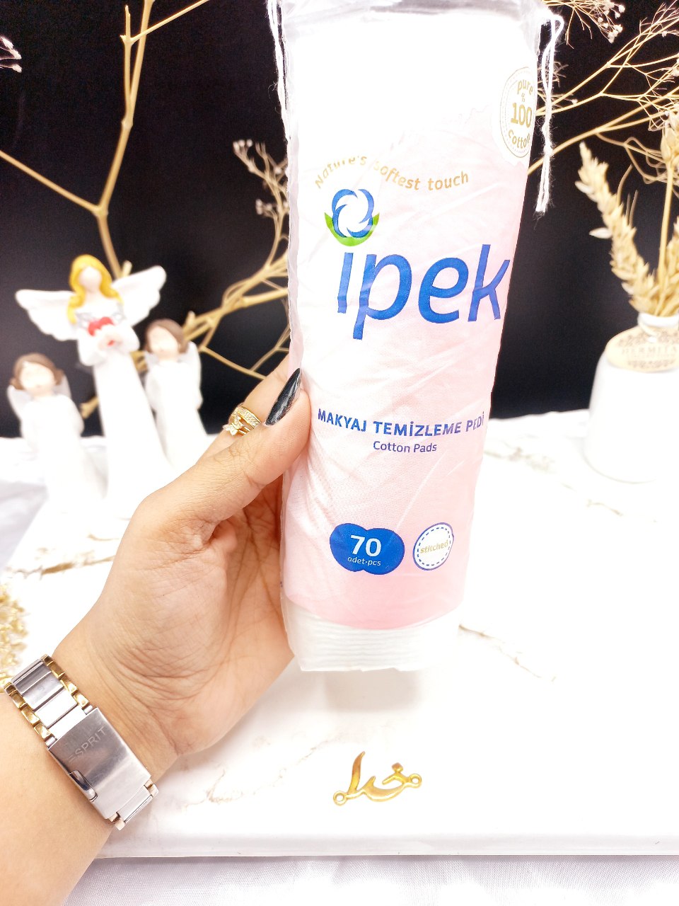 پد ارایشی 70 عددی برند ایپک ipek اصل ترکیه