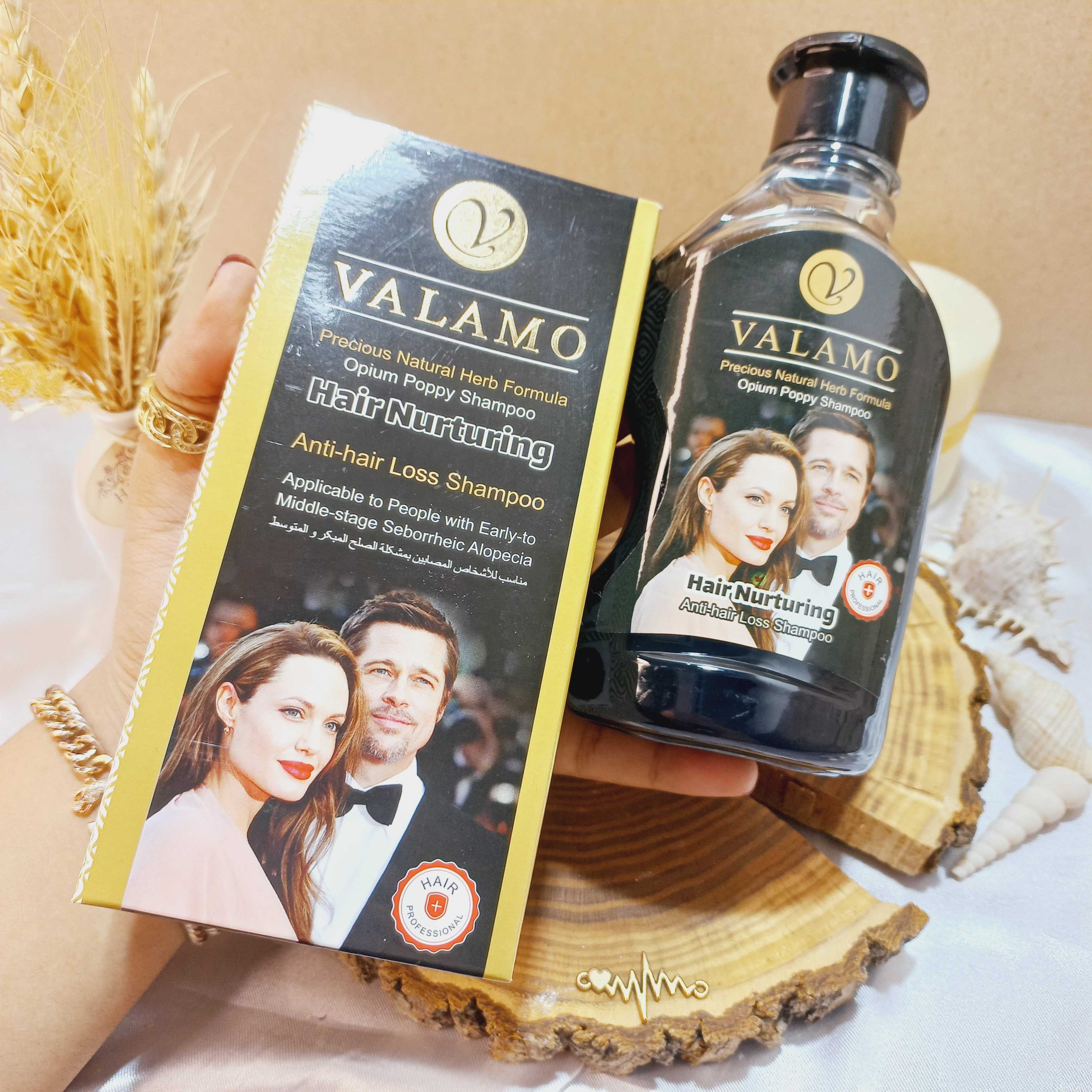 شامپو تریاک ضد ریزش مو والمو حجم 270 میل اصلی ساخت ایتالیا