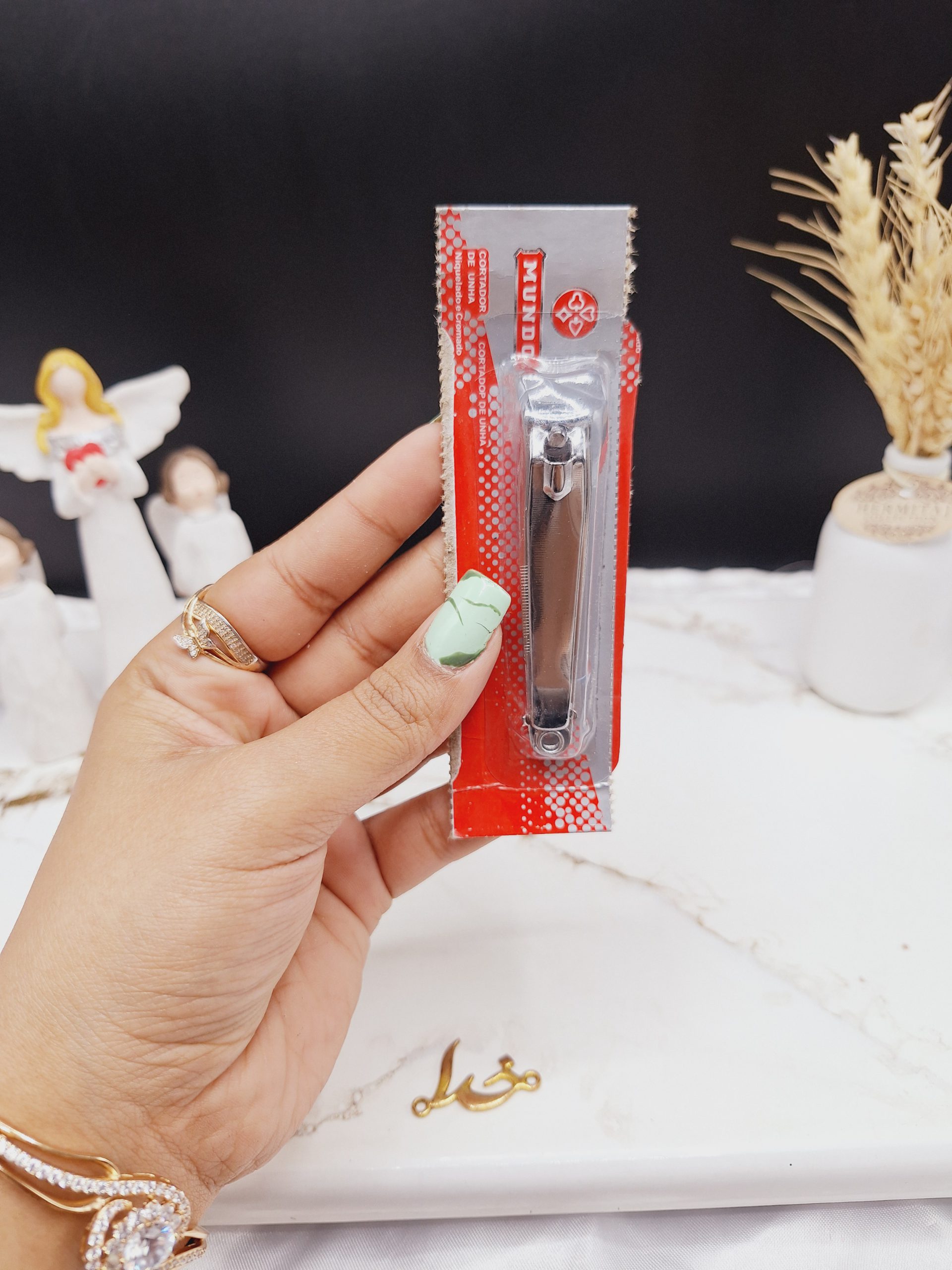 ناخن گیر با کیفیت ساده استیل همراه با سوهان برند MUNDO