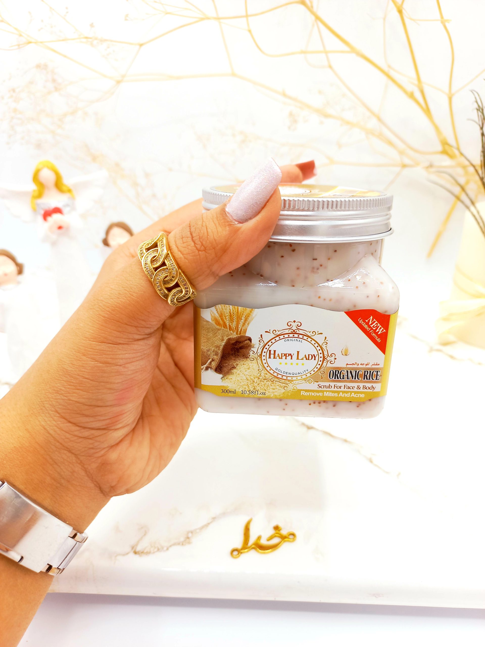 اسکراب شنی صورت و بدن برنج هپی لیدی HAPPY LADY | فروش عمده