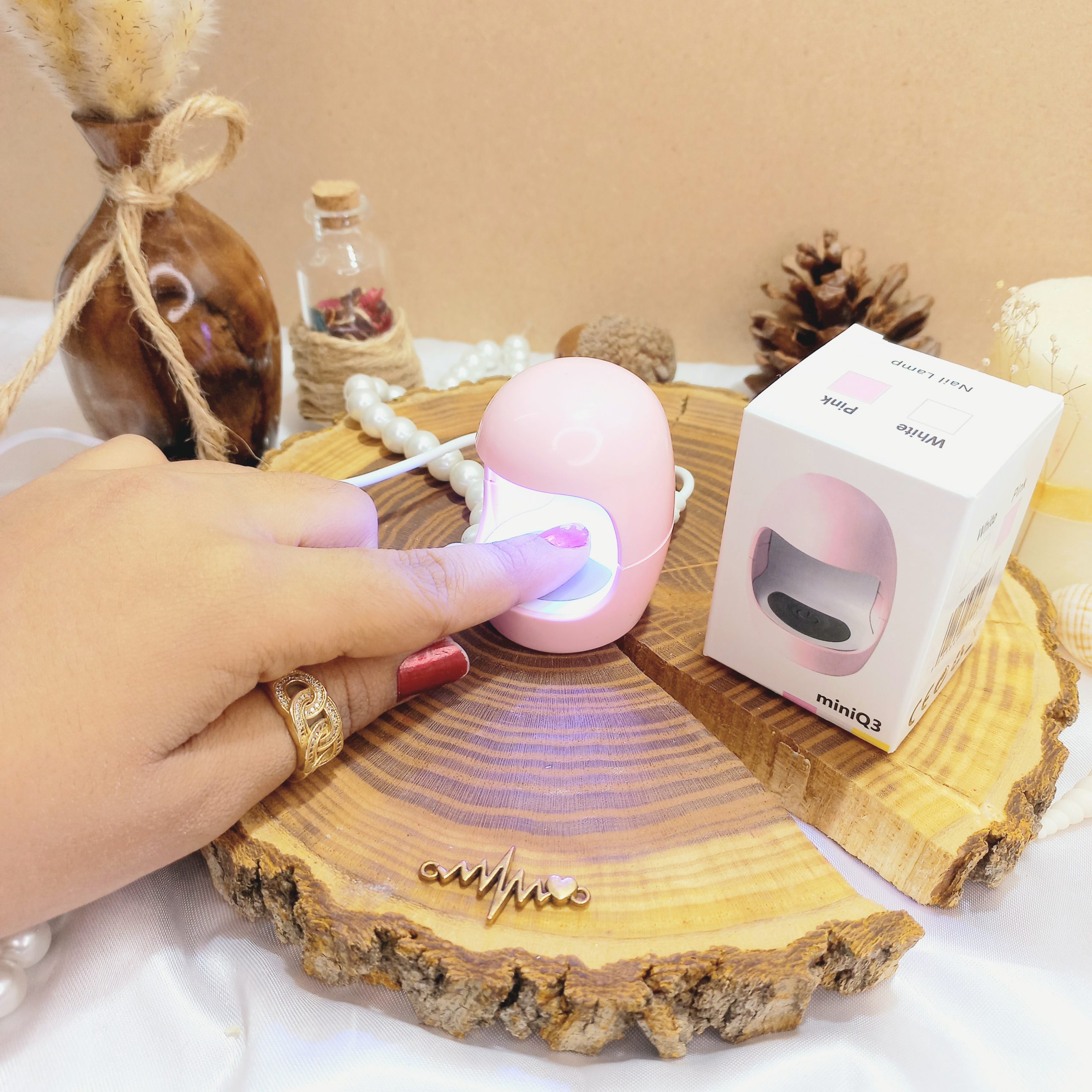 دستگاه یووی و ال ای دی لاک خشک کن ناخن مینی UV LED MINIQ3