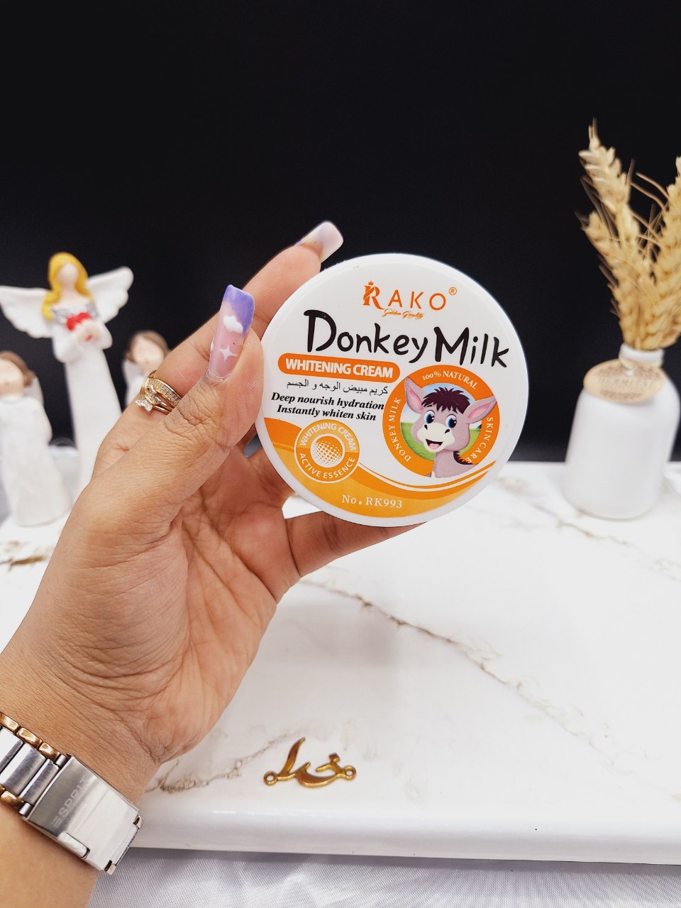 کرم روشن کننده و مرطوب کننده شیر الاغ درب سبز برند راکو RAKO کدRK993
