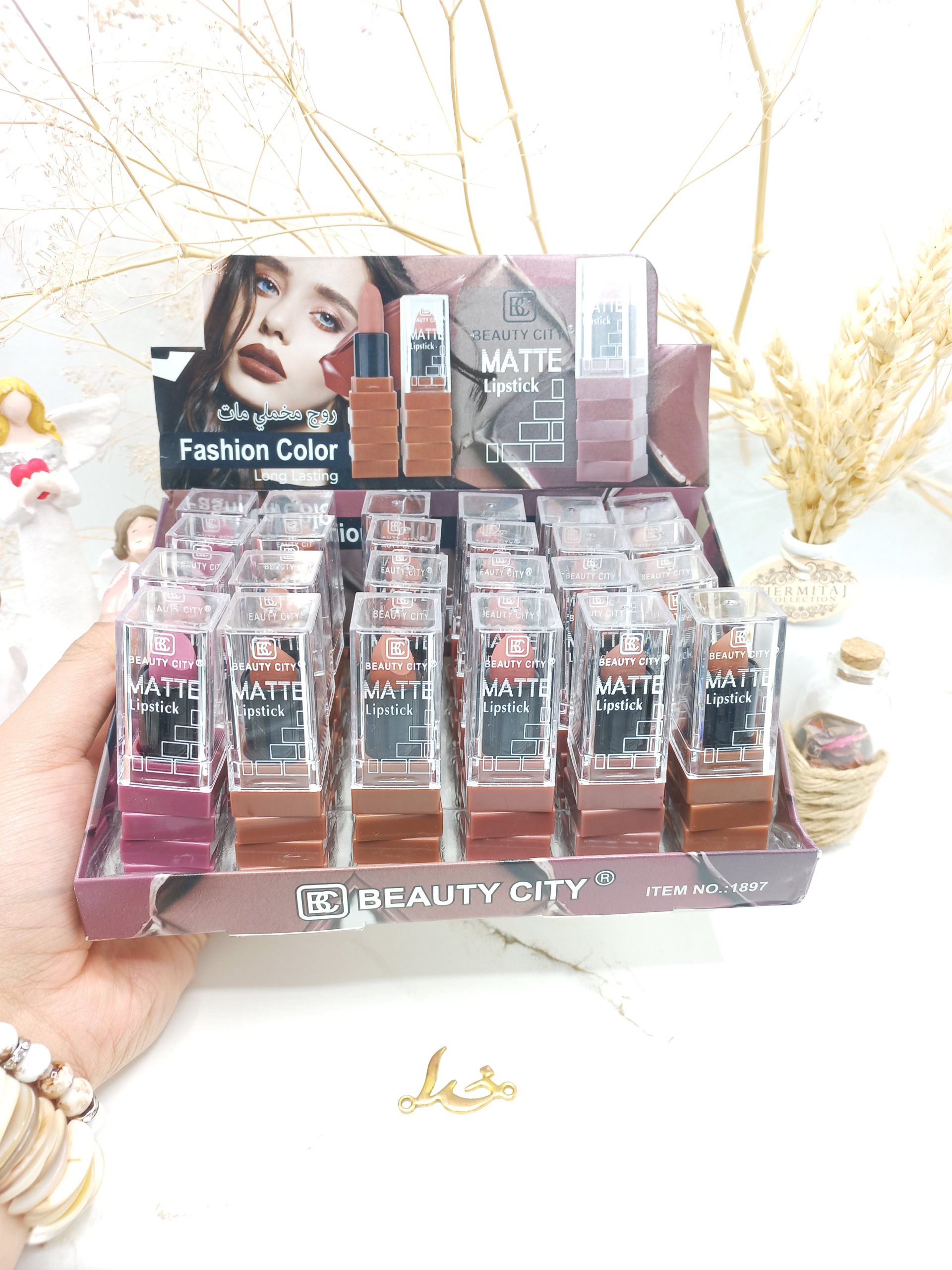 پک 6 تایی رژ لب جامد مات بیوتی سیتی BEAUTY CITY کد 1897