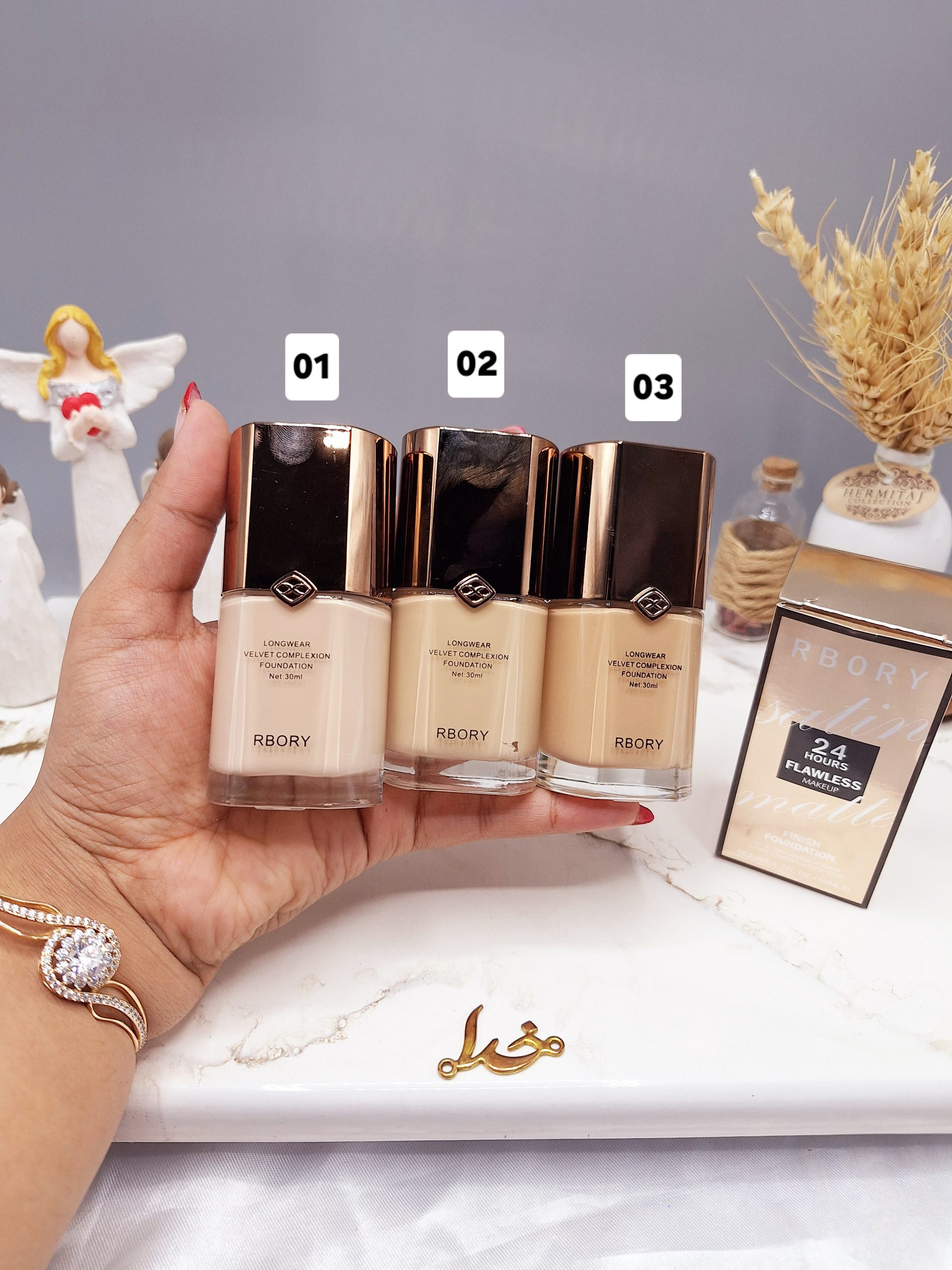 کرم پودر پرطرفدار میکاپ برند معروف RBORY کد R07015 (اصلی)